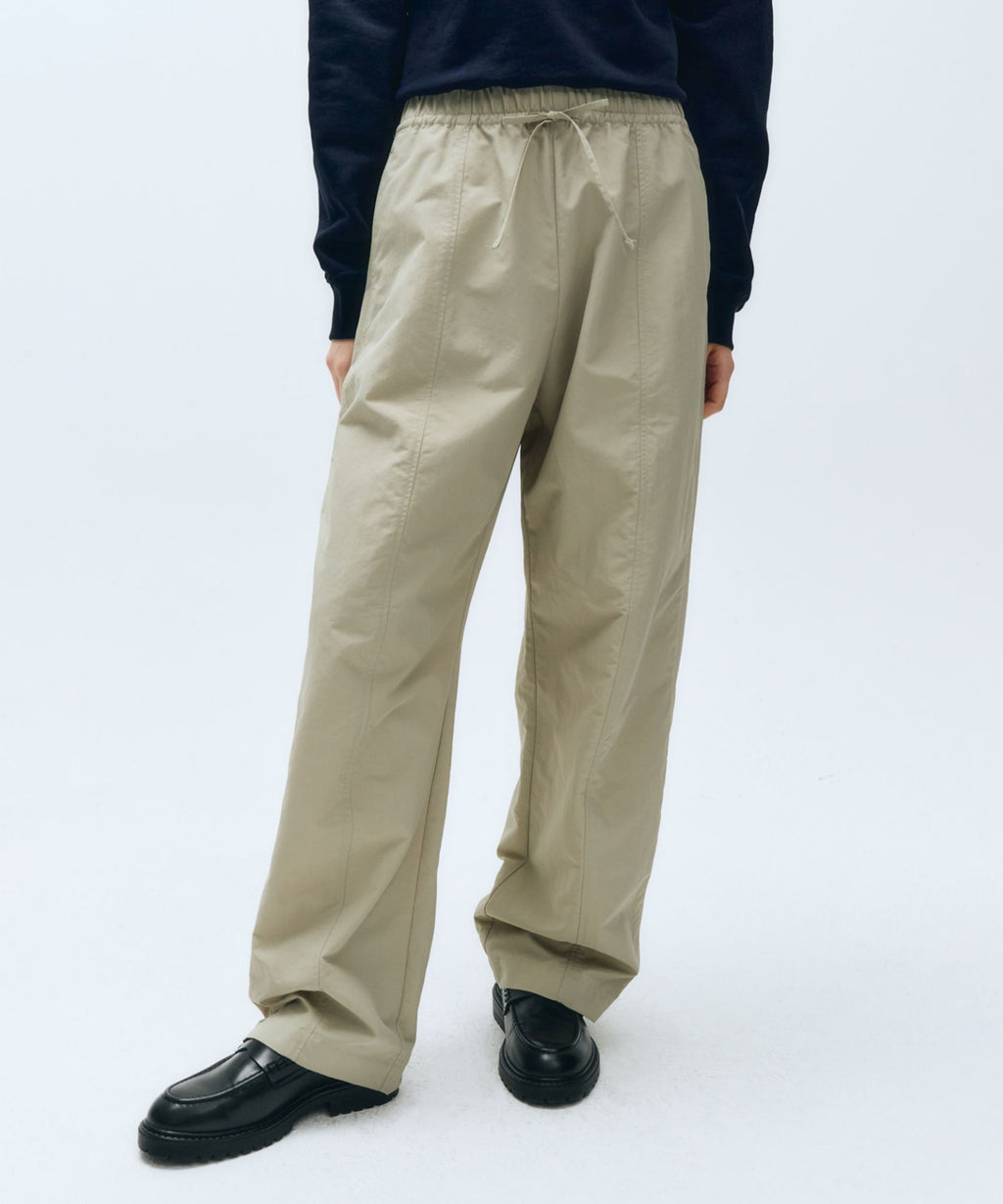 Marithe & Francois Girbaud - Barrel Fit Nylon Banding Pants (Beige) product image 4 | TRAB K-Fashion Australia