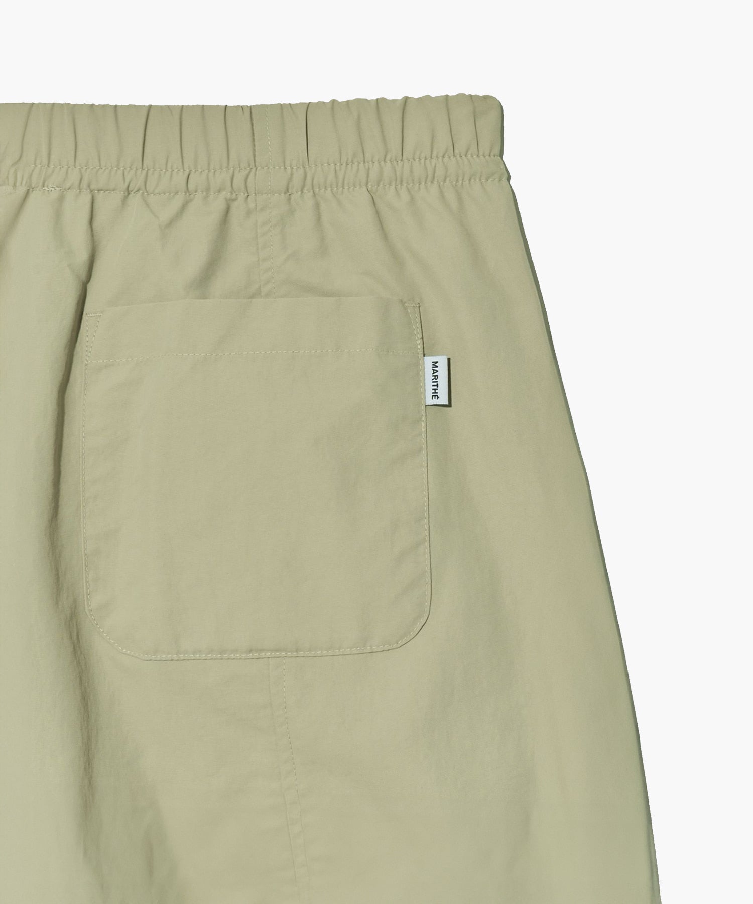 Marithe & Francois Girbaud - Barrel Fit Nylon Banding Pants (Beige) product image 11 | TRAB K-Fashion Australia