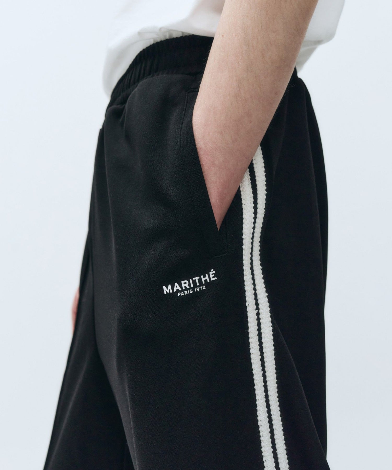 Marithe & Francois Girbaud - Regular Logo Track Pants (Black) product image 8 | TRAB K-Fashion Australia