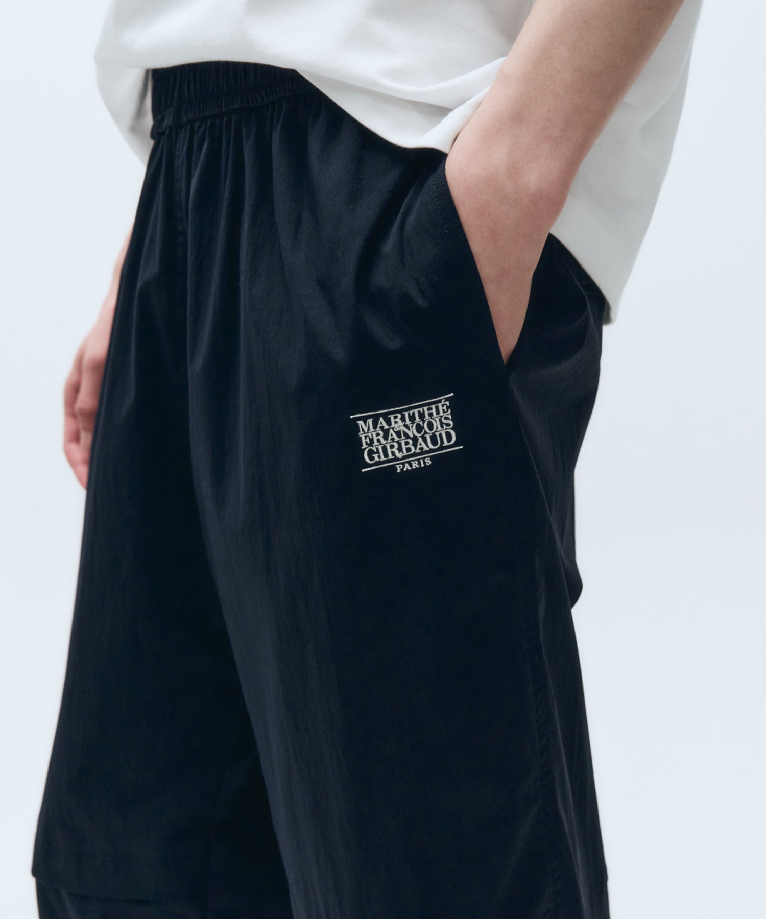 Marithe & Francois Girbaud - Mouvement Nylon Jogger Pants (Dark Navy) product image 6 | TRAB K-Fashion Australia