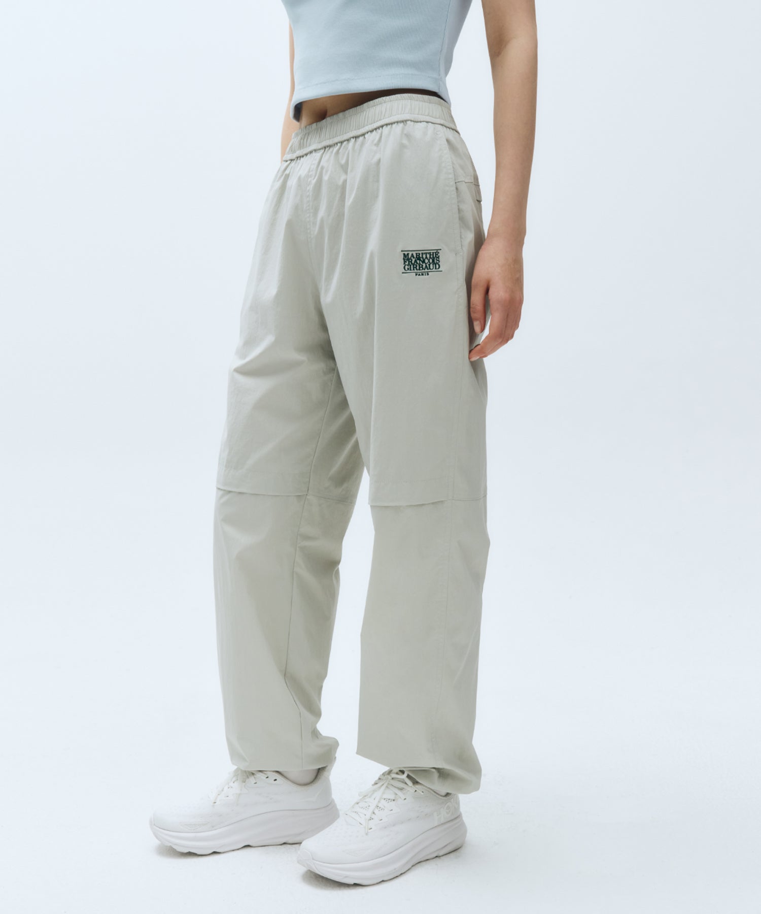 Marithe & Francois Girbaud - Mouvement Nylon Jogger Pants (Light Gray) product image 3 | TRAB K-Fashion Australia
