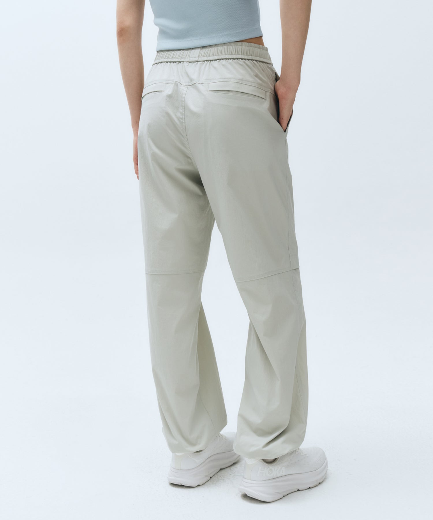 Marithe & Francois Girbaud - Mouvement Nylon Jogger Pants (Light Gray) product image 4 | TRAB K-Fashion Australia