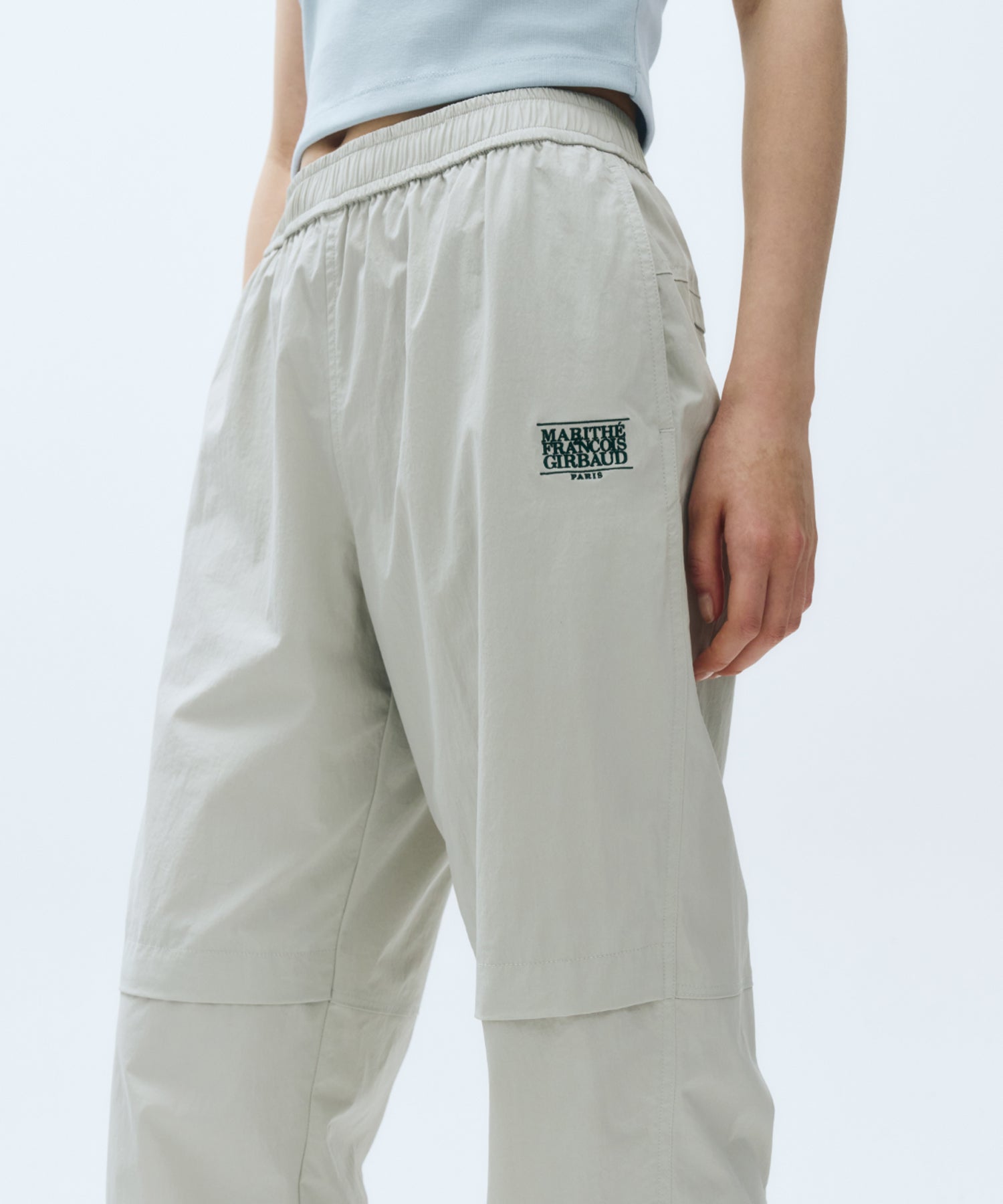 Marithe & Francois Girbaud - Mouvement Nylon Jogger Pants (Light Gray) product image 5 | TRAB K-Fashion Australia