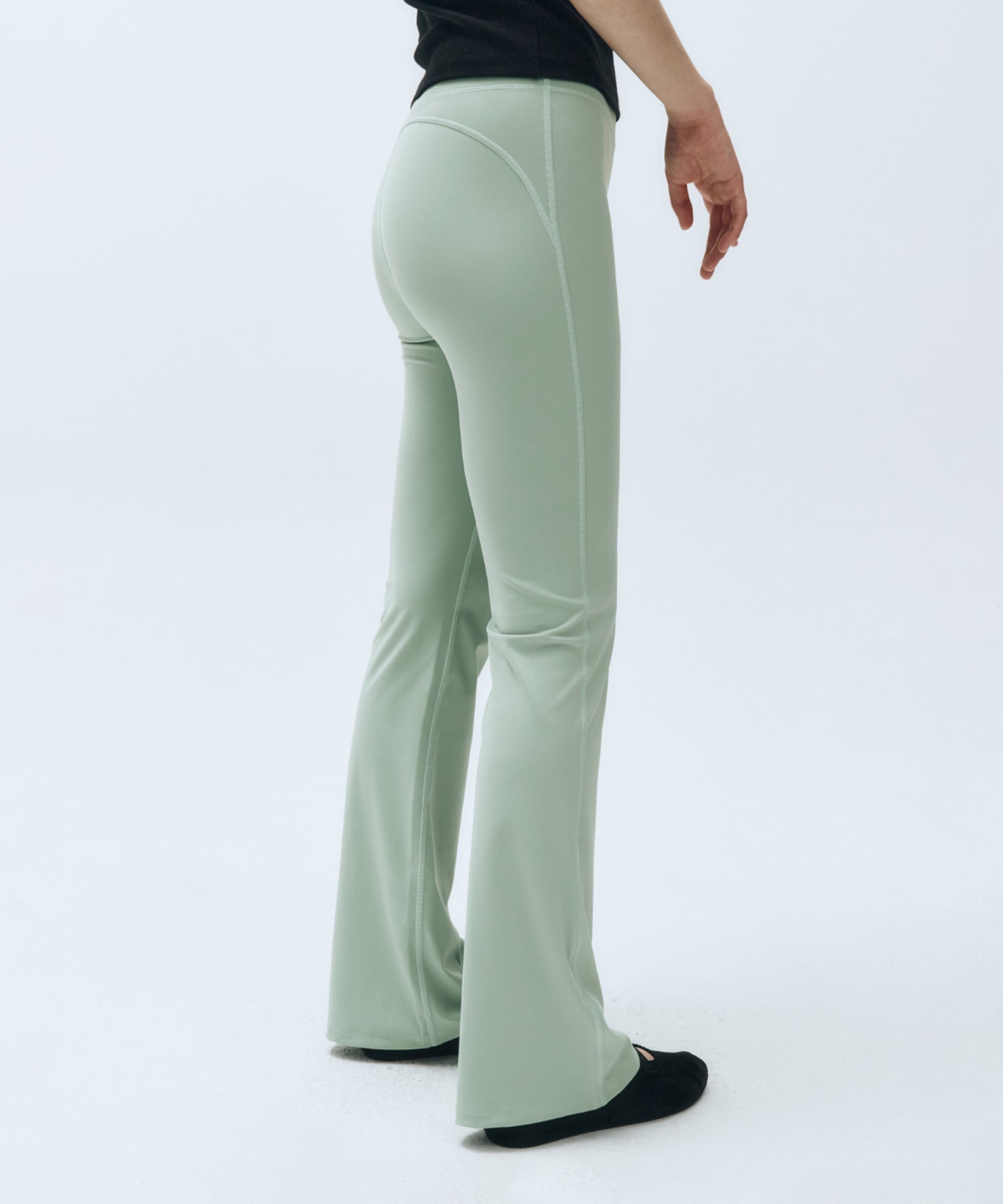 Marithe & Francois Girbaud - Mouvement W Classic Logo Bootcut Leggings (Mint) product image 5 | TRAB K-Fashion Australia