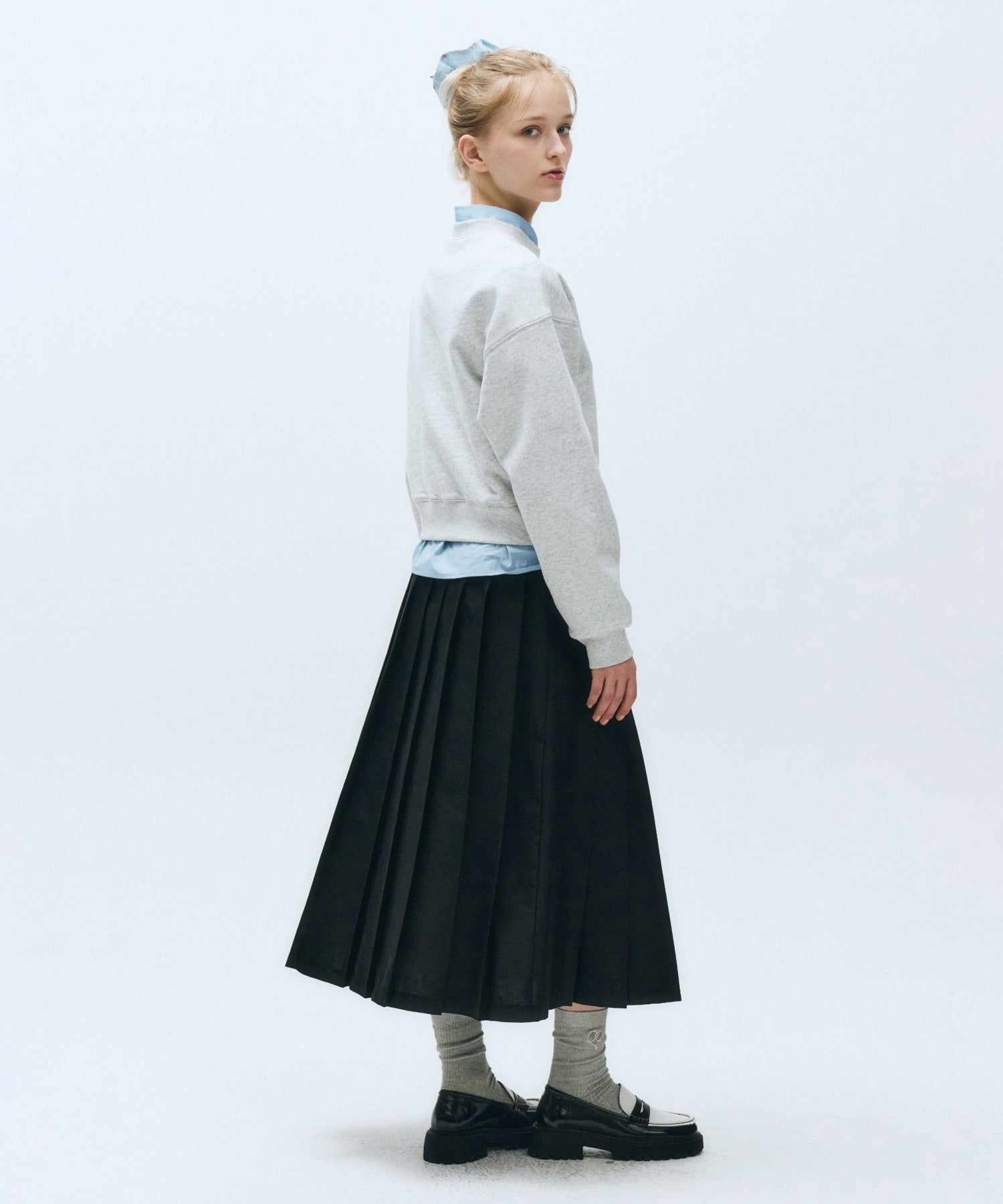 Marithe & Francois Girbaud - String Pleats Skirt (Black) product image 2 | TRAB K-Fashion Australia