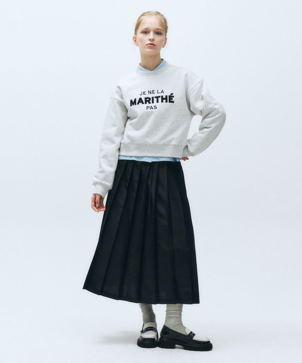 Marithe & Francois Girbaud - String Pleats Skirt (Black) product image 3 | TRAB K-Fashion Australia