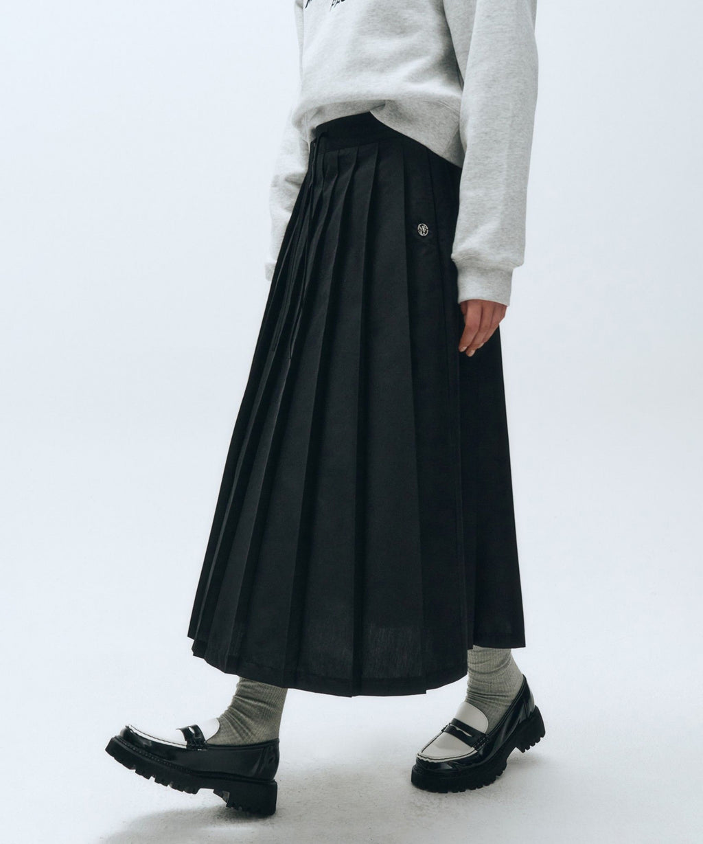 Marithe & Francois Girbaud - String Pleats Skirt (Black) product image 4 | TRAB K-Fashion Australia