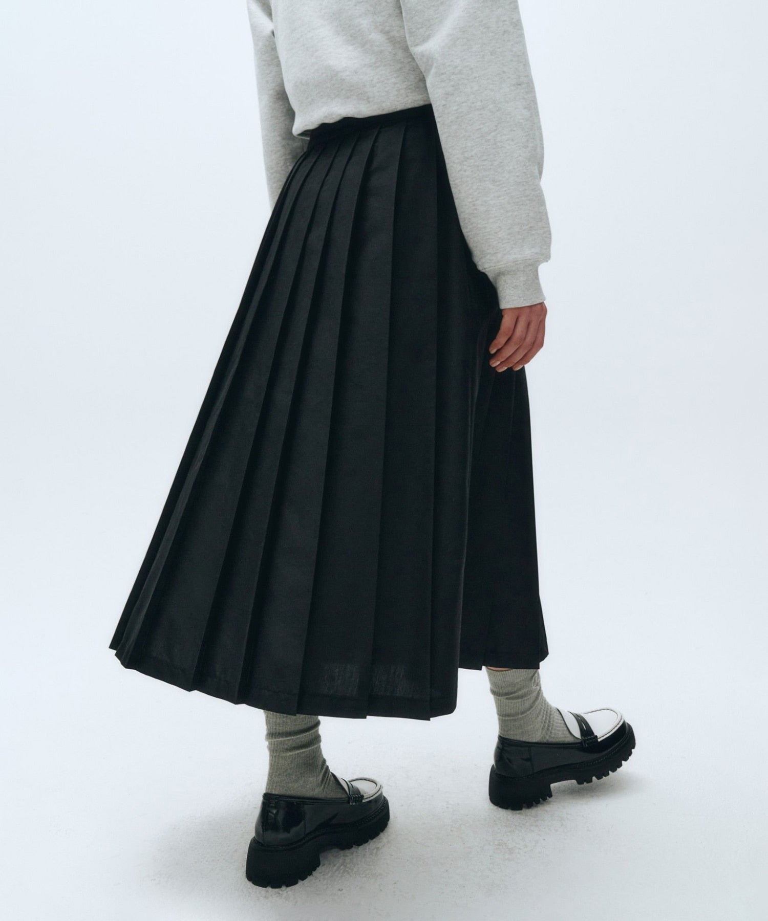 Marithe & Francois Girbaud - String Pleats Skirt (Black) product image 5 | TRAB K-Fashion Australia