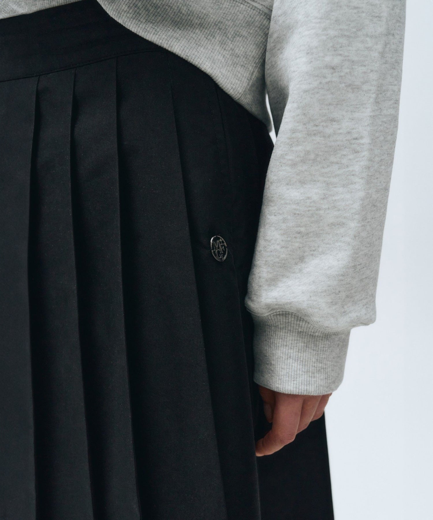Marithe & Francois Girbaud - String Pleats Skirt (Black) product image 6 | TRAB K-Fashion Australia