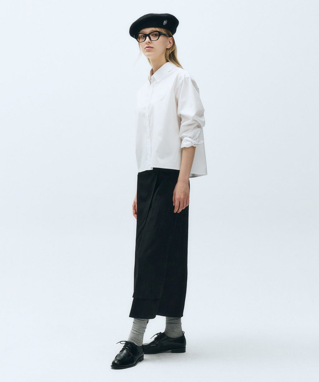 Marithe & Francois Girbaud - Wrap Long Skirt (Black) product image 2 | TRAB K-Fashion Australia