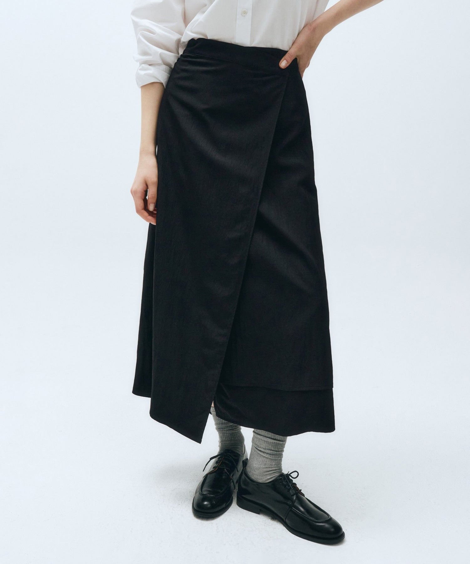 Marithe & Francois Girbaud - Wrap Long Skirt (Black) product image 4 | TRAB K-Fashion Australia