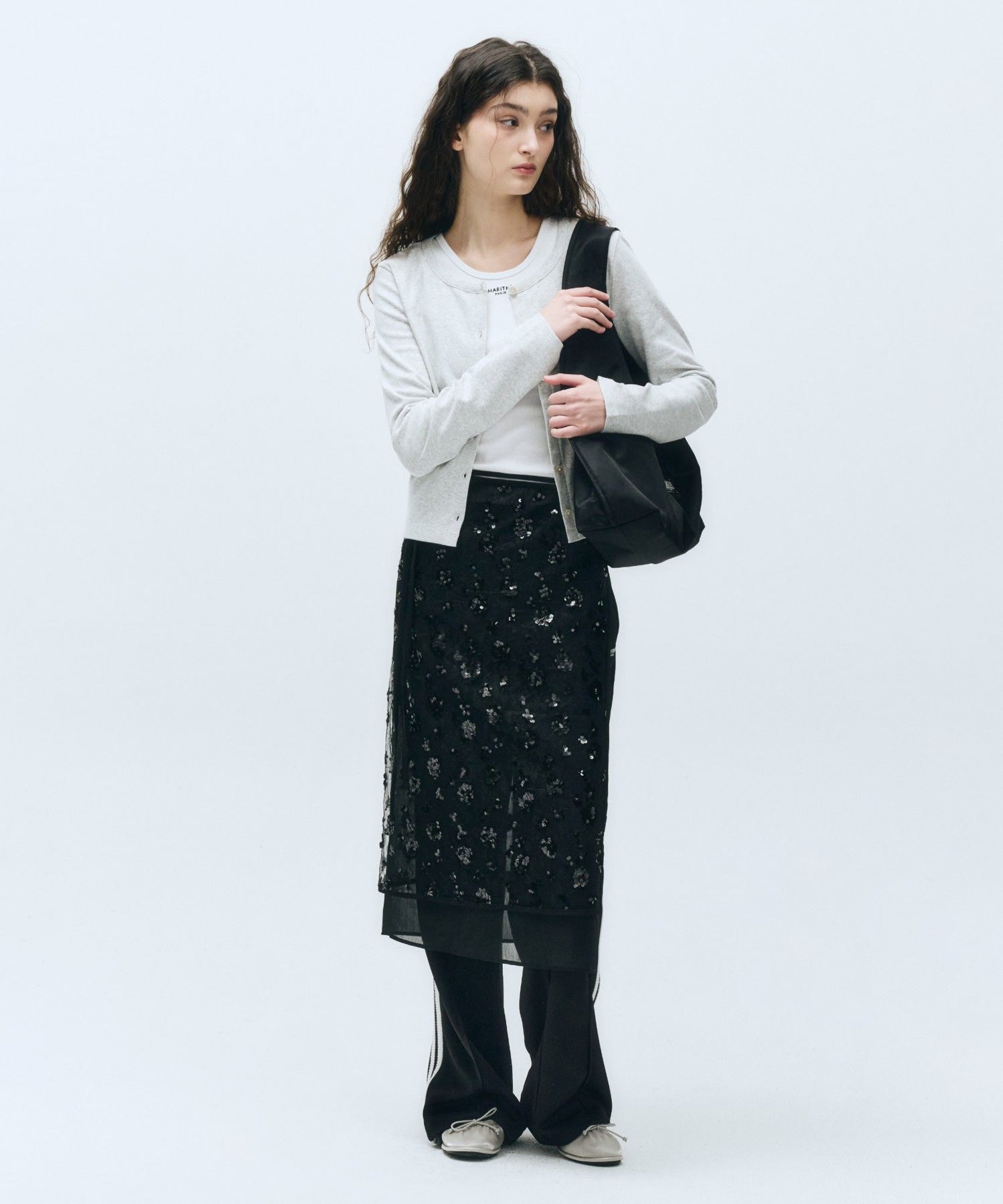 Marithe & Francois Girbaud - Layered Skirt (Black) product image 1 | TRAB K-Fashion Australia