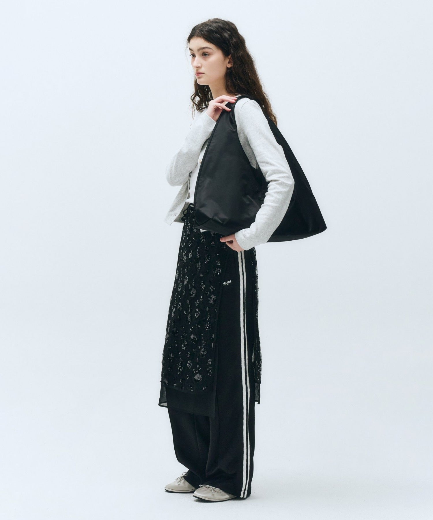 Marithe & Francois Girbaud - Layered Skirt (Black) product image 2 | TRAB K-Fashion Australia