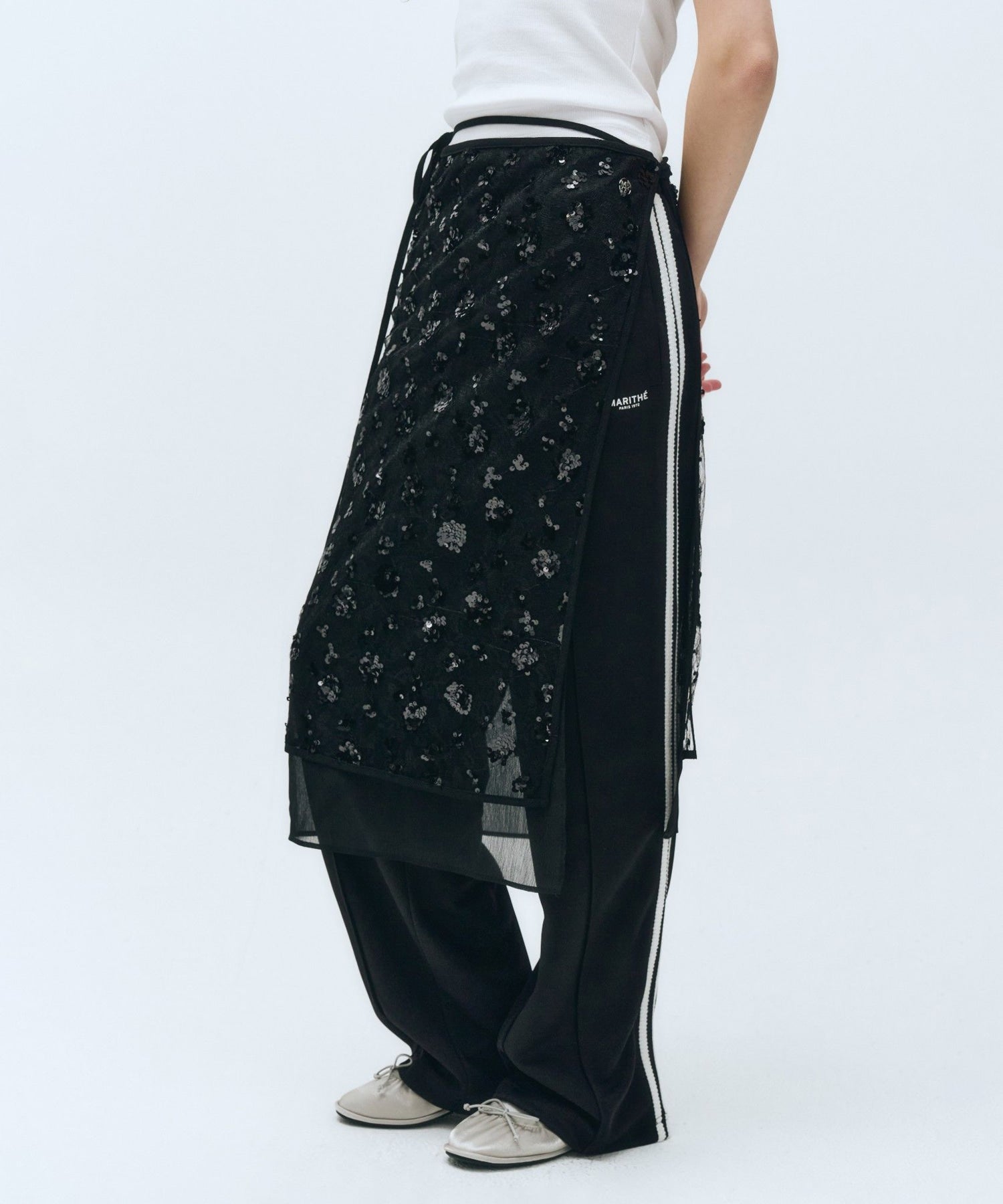 Marithe & Francois Girbaud - Layered Skirt (Black) product image 5 | TRAB K-Fashion Australia