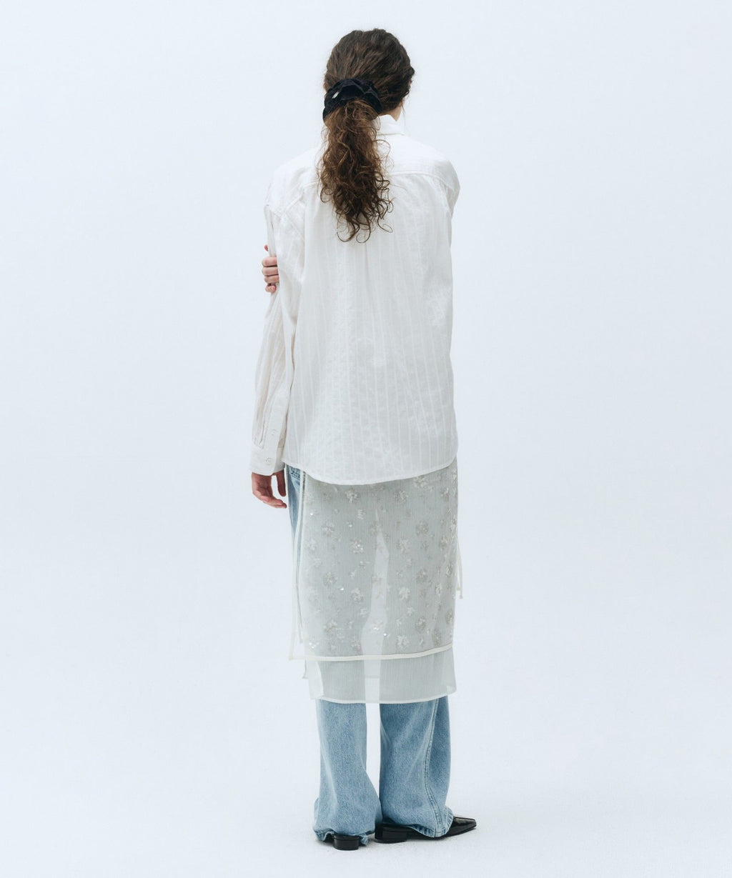 Marithe & Francois Girbaud - Layered Skirt (Ivory) product image 3 | TRAB K-Fashion Australia