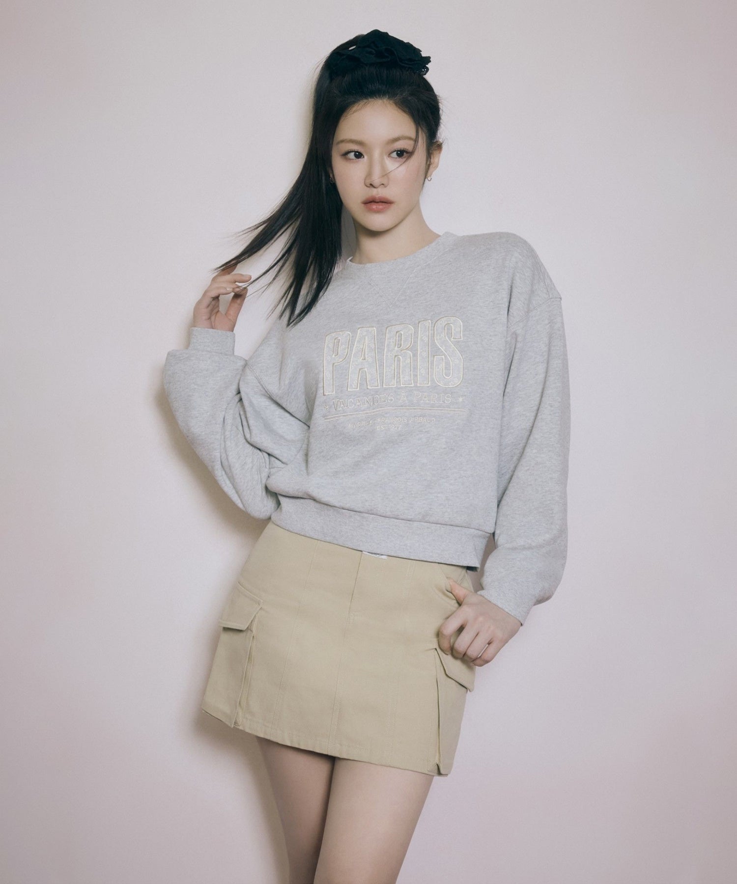 Marithe & Francois Girbaud - Cotton Cargo Skirt (Beige) product image 2 | TRAB K-Fashion Australia