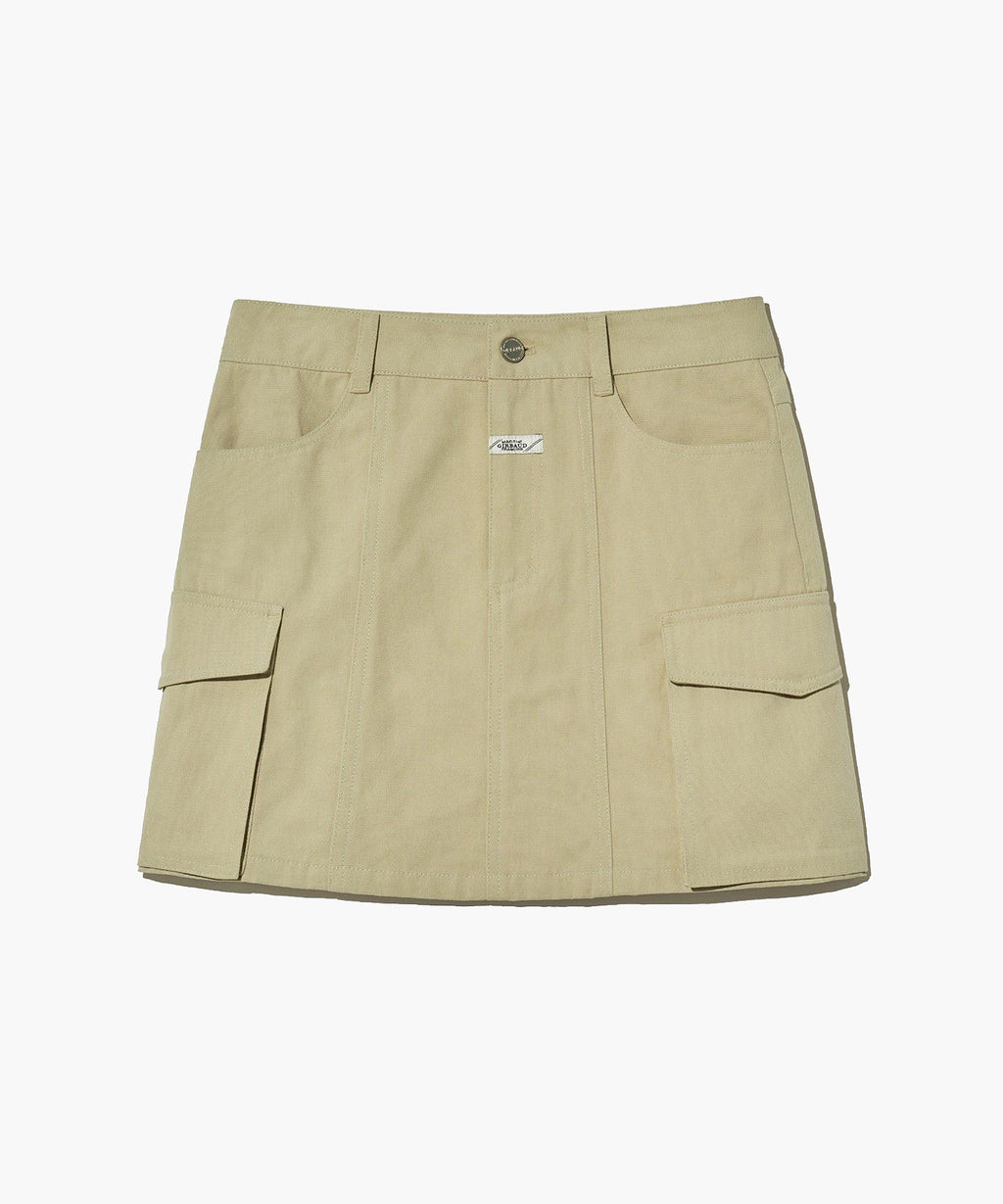 Marithe & Francois Girbaud - Cotton Cargo Skirt (Beige) product image 10 | TRAB K-Fashion Australia