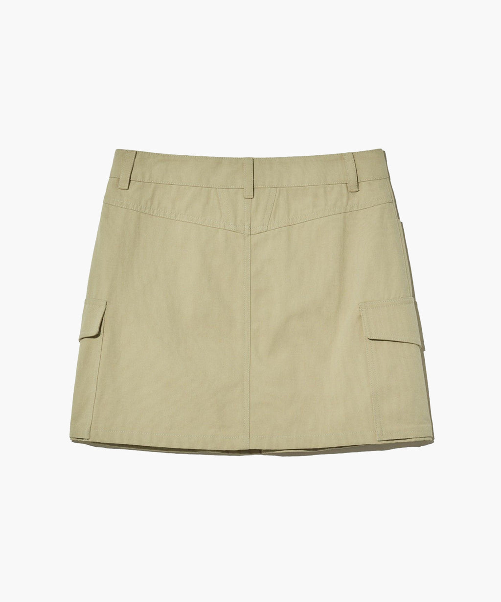Marithe & Francois Girbaud - Cotton Cargo Skirt (Beige) product image 11 | TRAB K-Fashion Australia