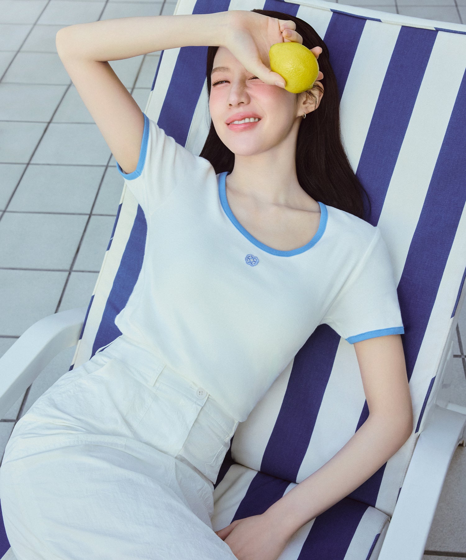 Marithe & Francois Girbaud - Nylon Midi Skirt (White) product image 2 | TRAB K-Fashion Australia