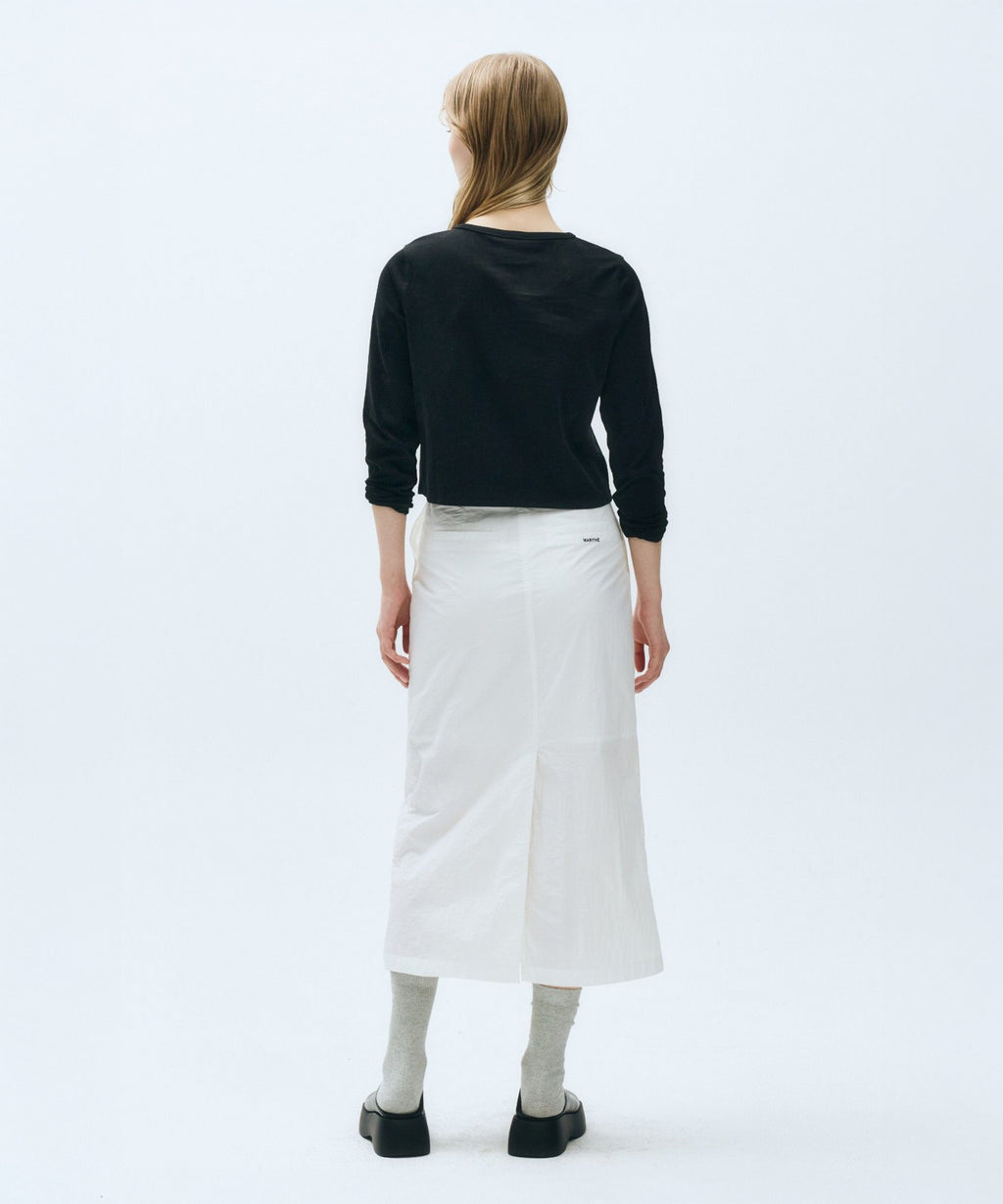 Marithe & Francois Girbaud - Nylon Midi Skirt (White) product image 5 | TRAB K-Fashion Australia