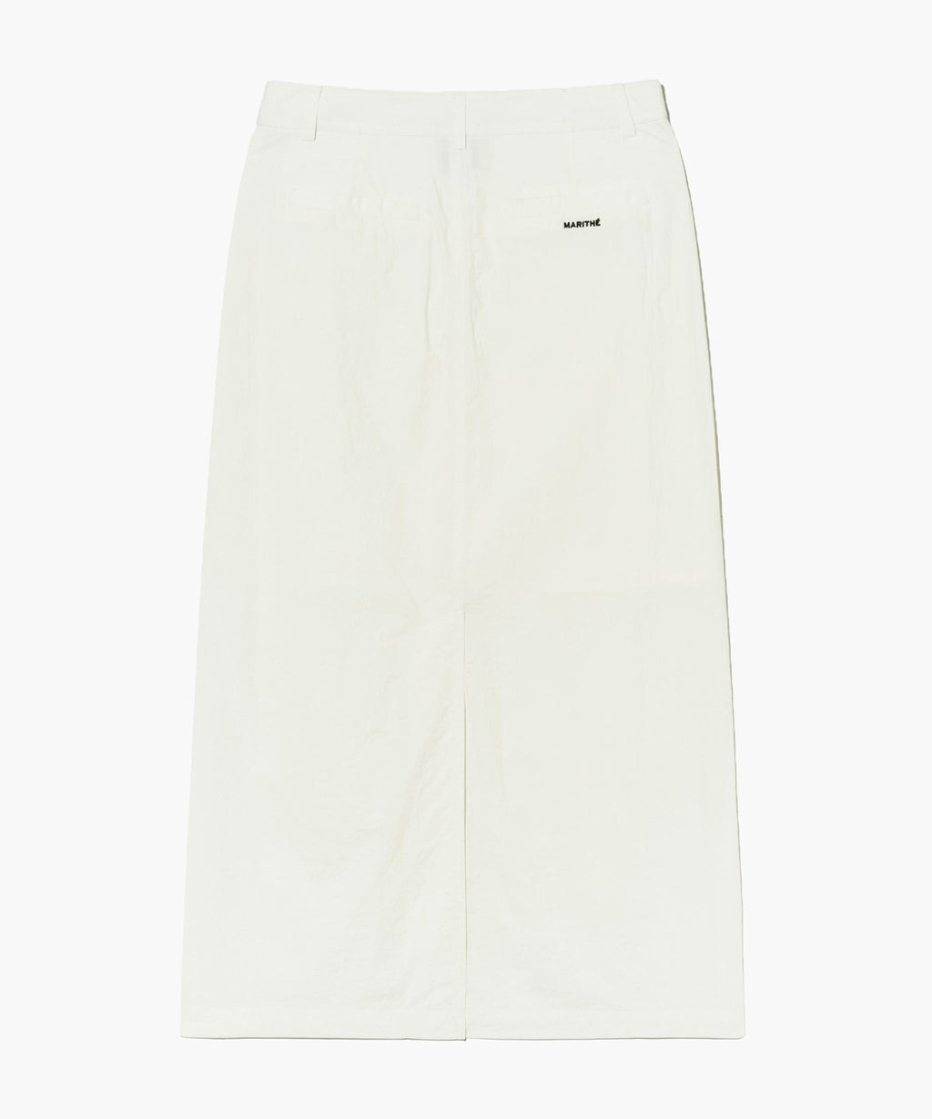 Marithe & Francois Girbaud - Nylon Midi Skirt (White) product image 11 | TRAB K-Fashion Australia