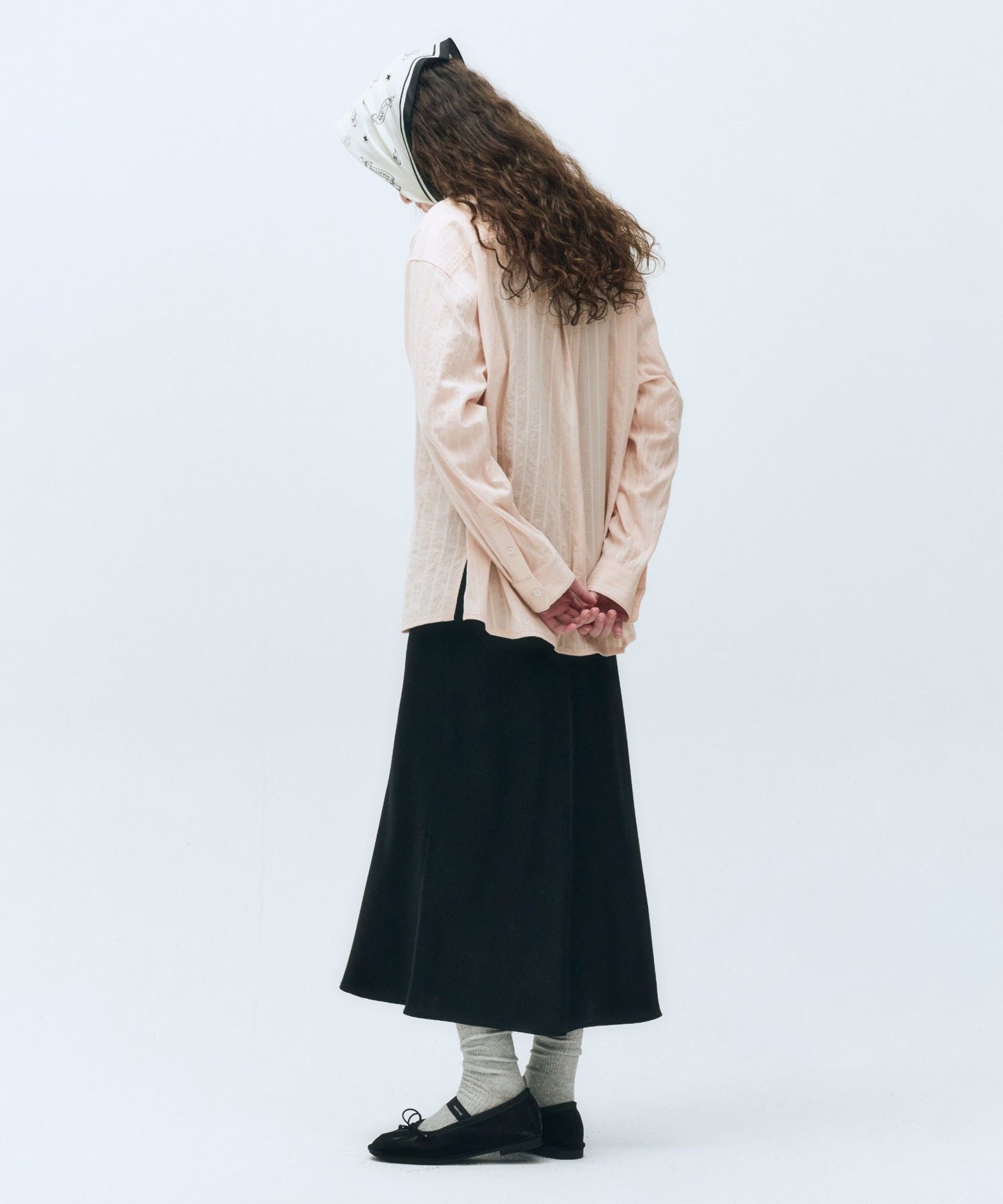 Marithe & Francois Girbaud - Satin Midi Skirt (Black) product image 3 | TRAB K-Fashion Australia
