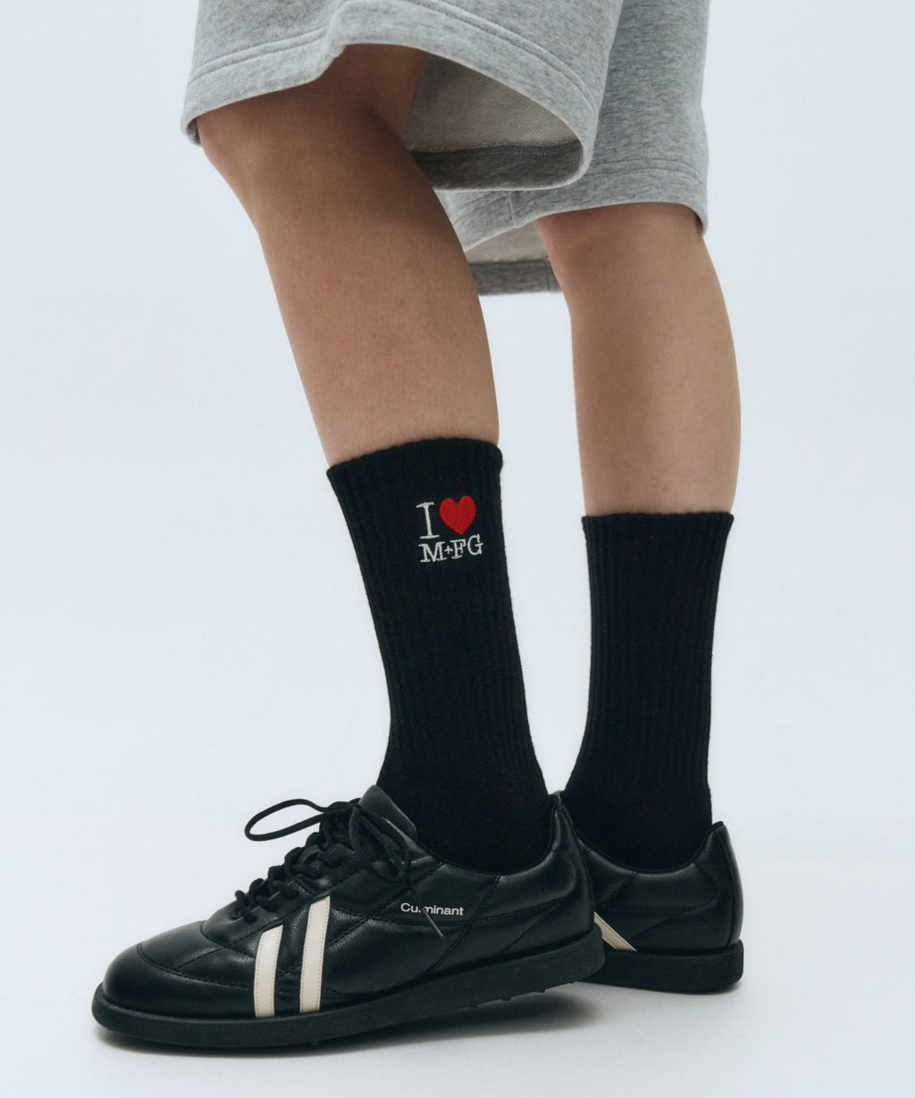 Marithe & Francois Girbaud - I Love Mfg Socks (Black) product image 6 | TRAB K-Fashion Australia