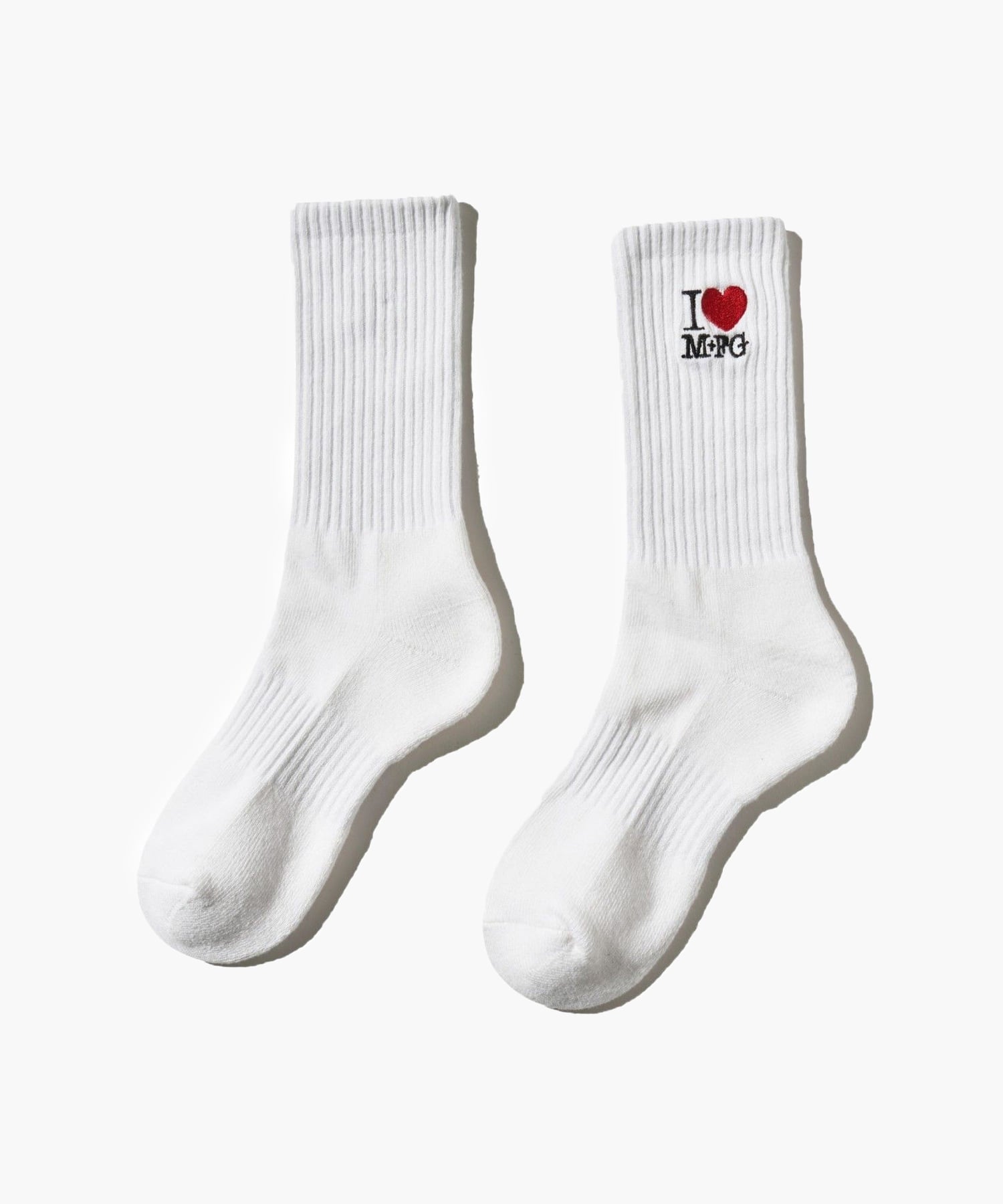 Marithe & Francois Girbaud - I Love Mfg Socks (White) product image 1 | TRAB K-Fashion Australia