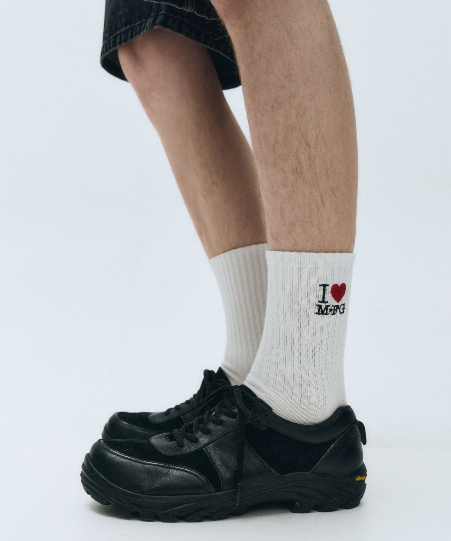 Marithe & Francois Girbaud - I Love Mfg Socks (White) product image 6 | TRAB K-Fashion Australia