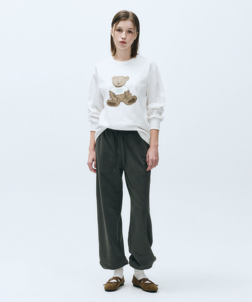 Marithe & Francois Girbaud - Arch Logo Sweat Pants (Charcoal) product image 1 | TRAB K-Fashion Australia