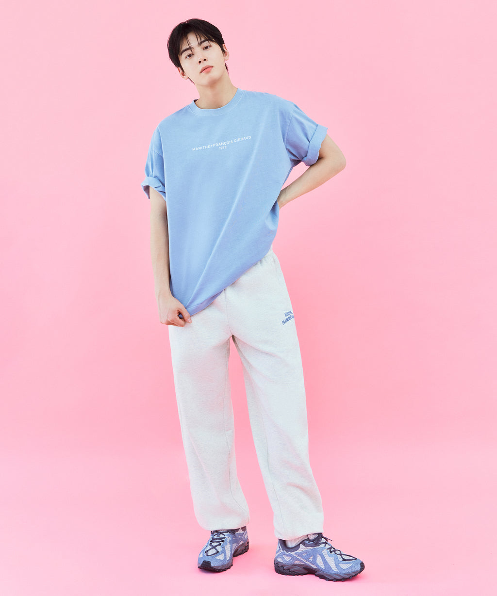 Marithe & Francois Girbaud - Arch Logo Sweat Pants (Oatmeal) product image 3 | TRAB K-Fashion Australia