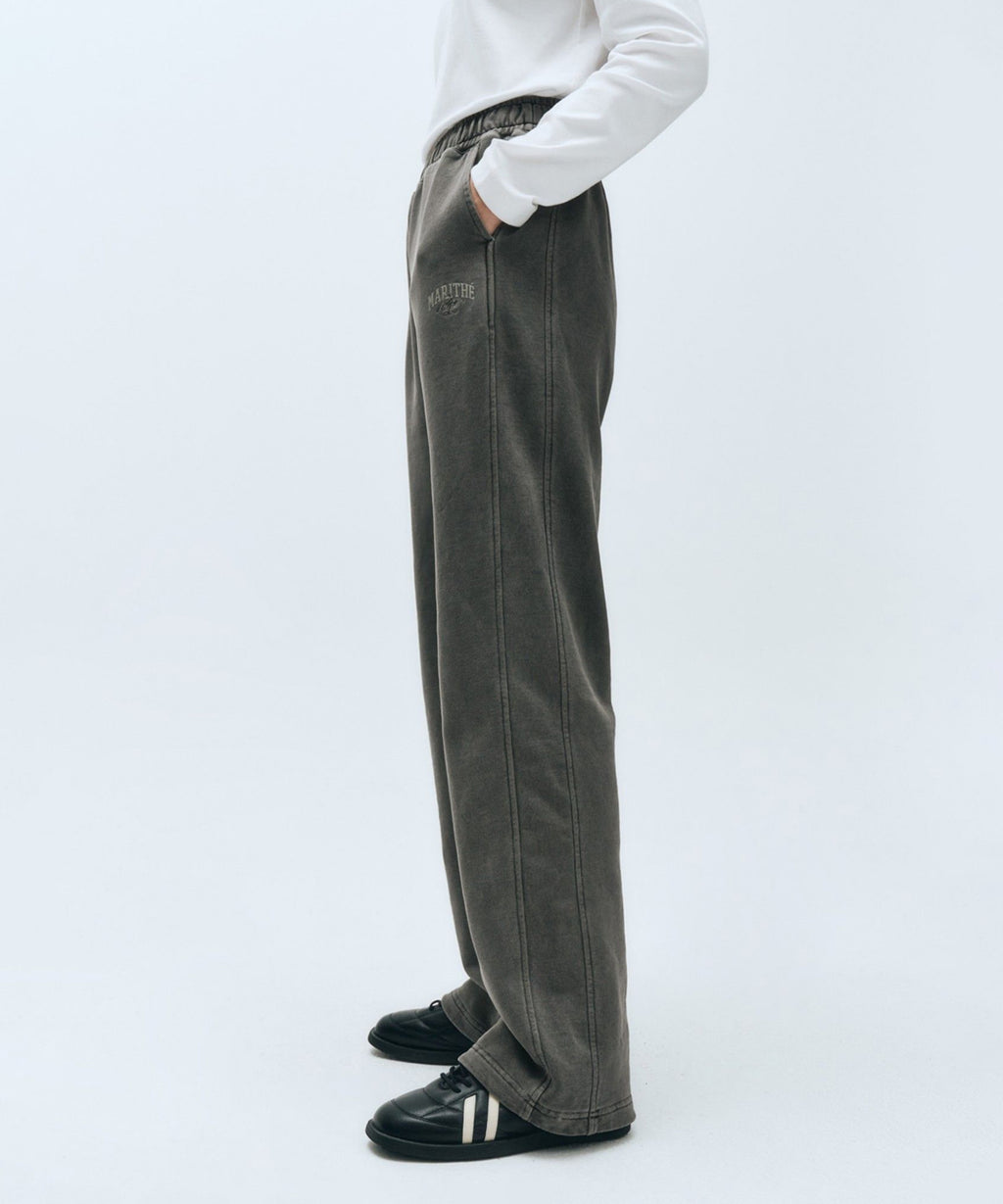Marithe & Francois Girbaud - Pigment Side Panel Wide Sweat Pants (Charcoal) product image 5 | TRAB K-Fashion Australia