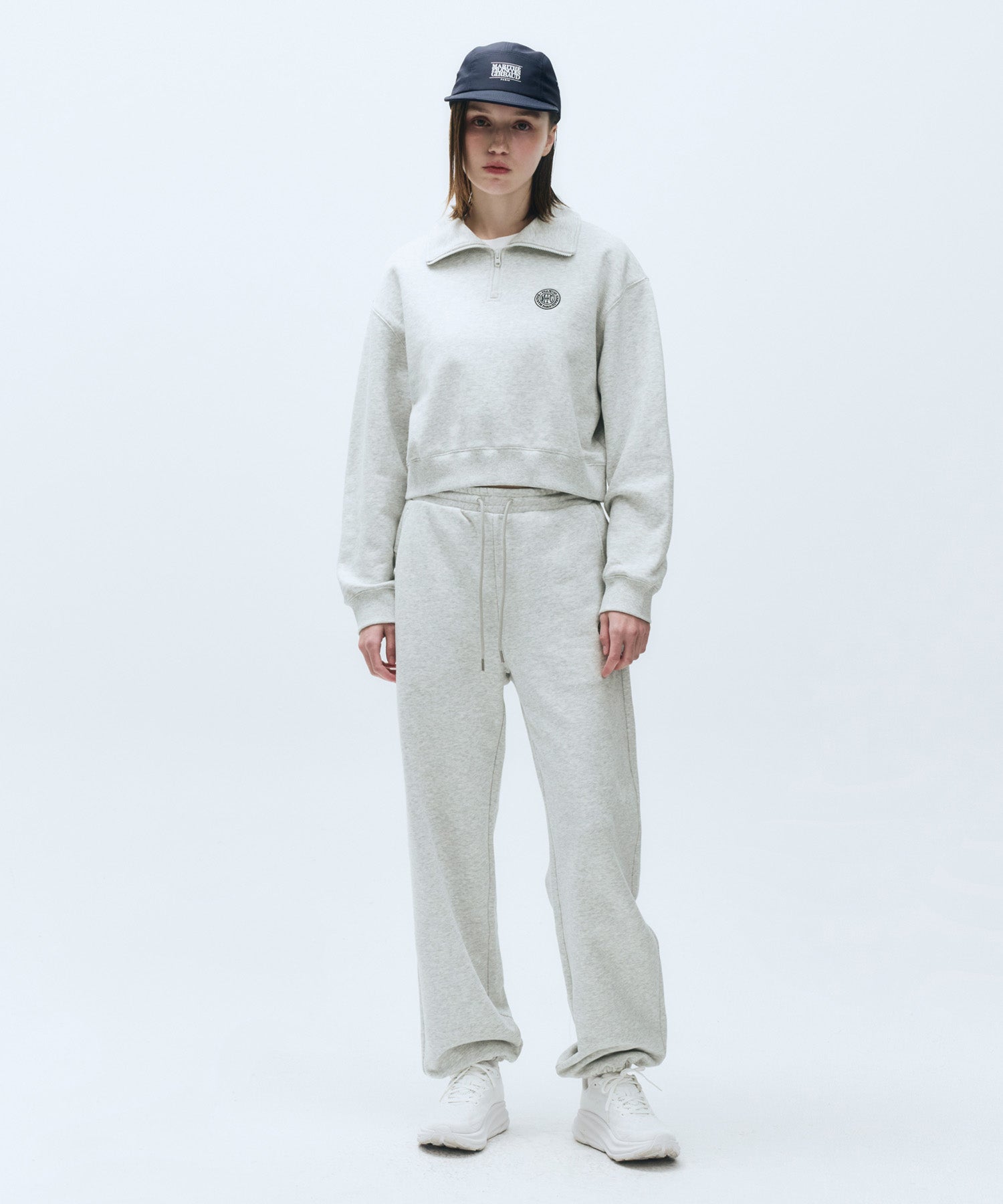 Marithe & Francois Girbaud - Mouvement W Jogger Sweat Pants (Light Heather Gray) product image 1 | TRAB K-Fashion Australia