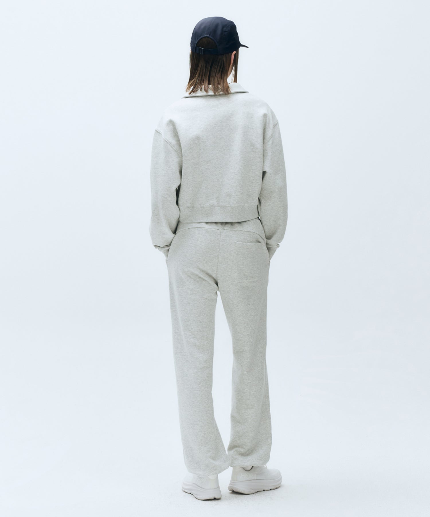 Marithe & Francois Girbaud - Mouvement W Jogger Sweat Pants (Light Heather Gray) product image 3 | TRAB K-Fashion Australia