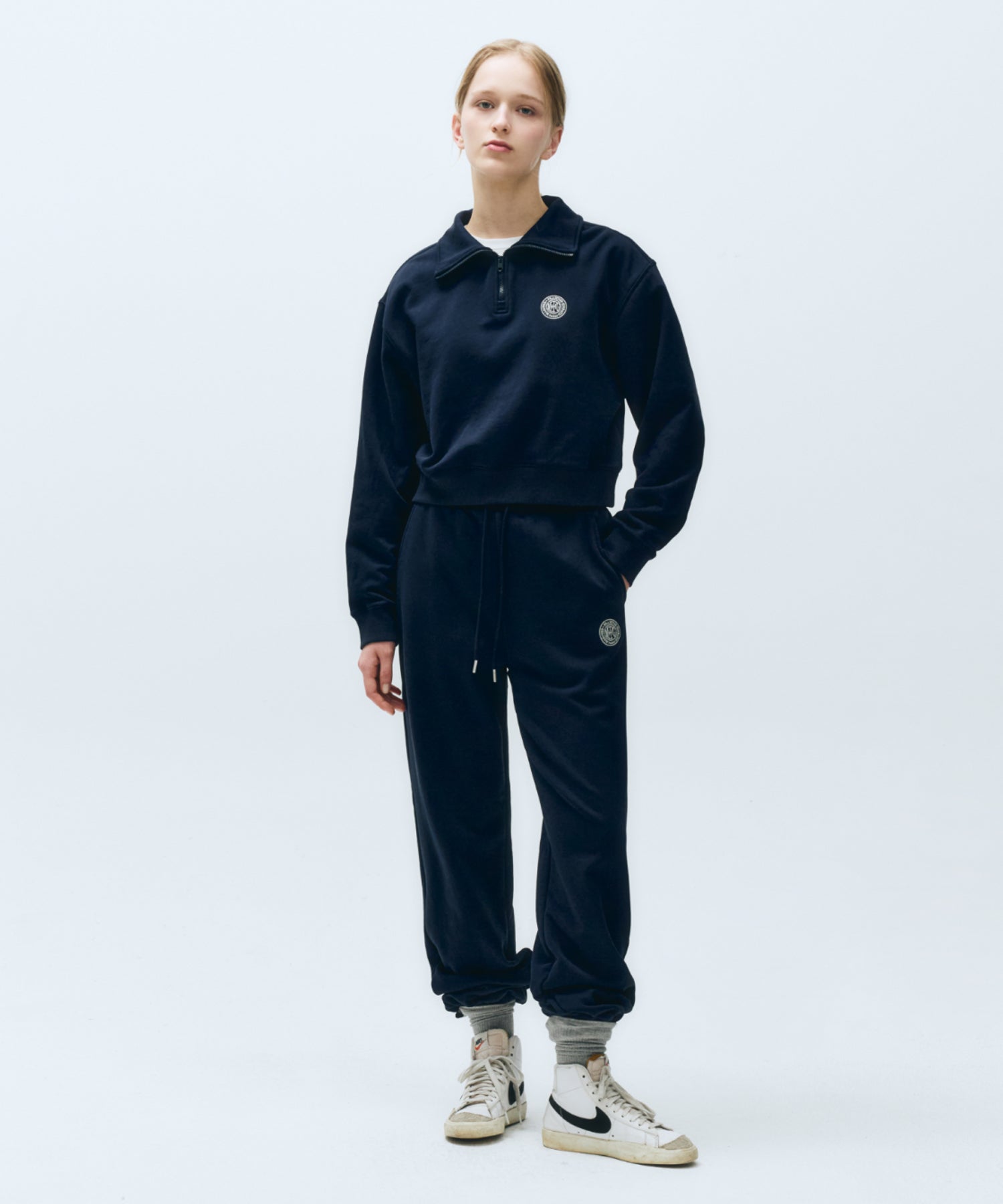 Marithe & Francois Girbaud - Mouvement W Jogger Sweat Pants (Navy) product image 2 | TRAB K-Fashion Australia