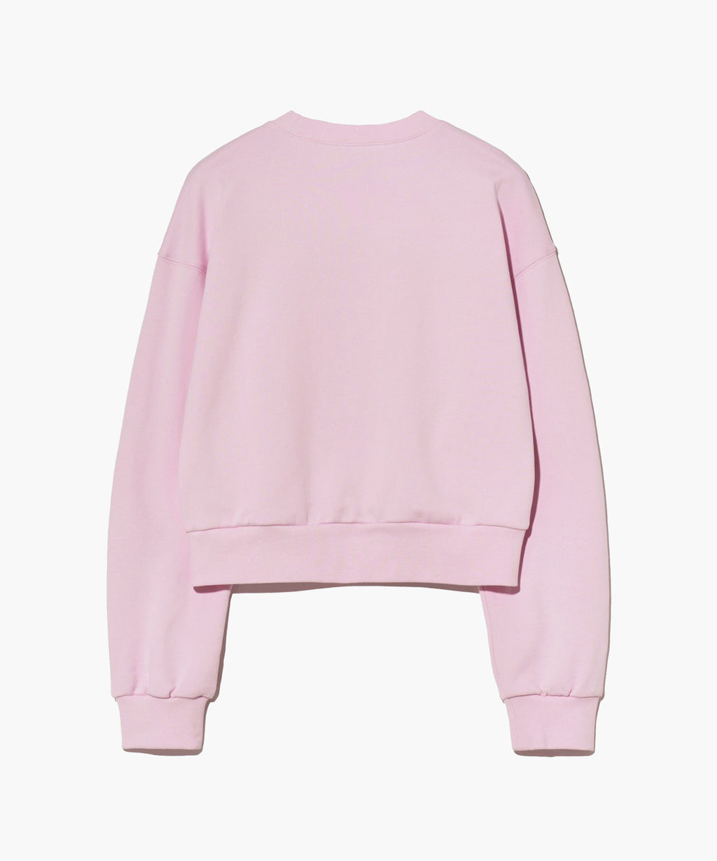 Marithe & Francois Girbaud - Lace Applique Crop Sweatshirt (Light Pink) product image 8 | TRAB K-Fashion Australia