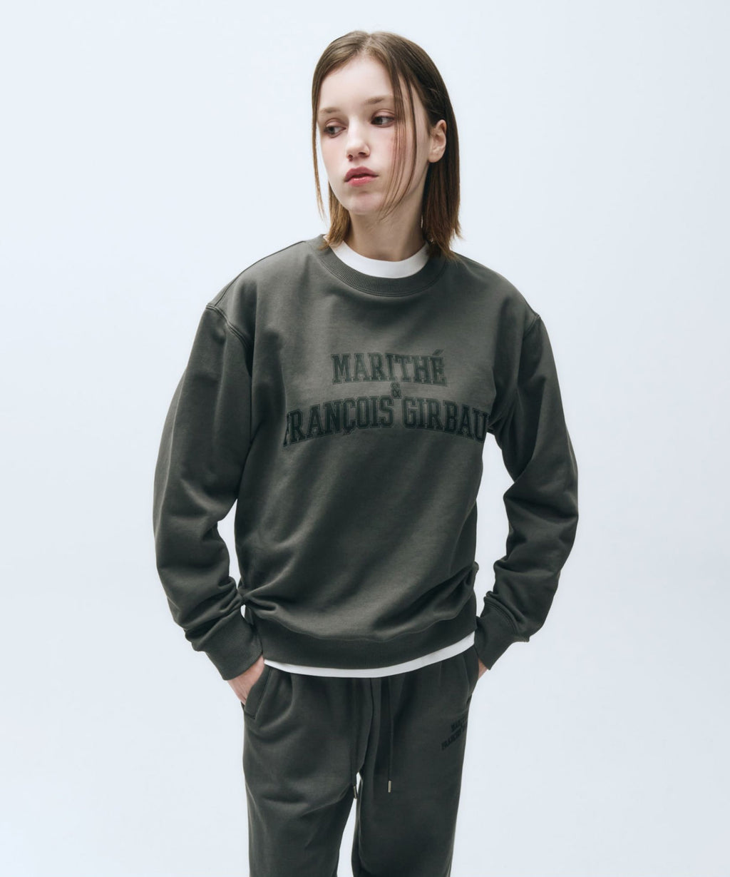 Marithe & Francois Girbaud - Arch Logo Sweatshirt (Charcoal) product image 1 | TRAB K-Fashion Australia