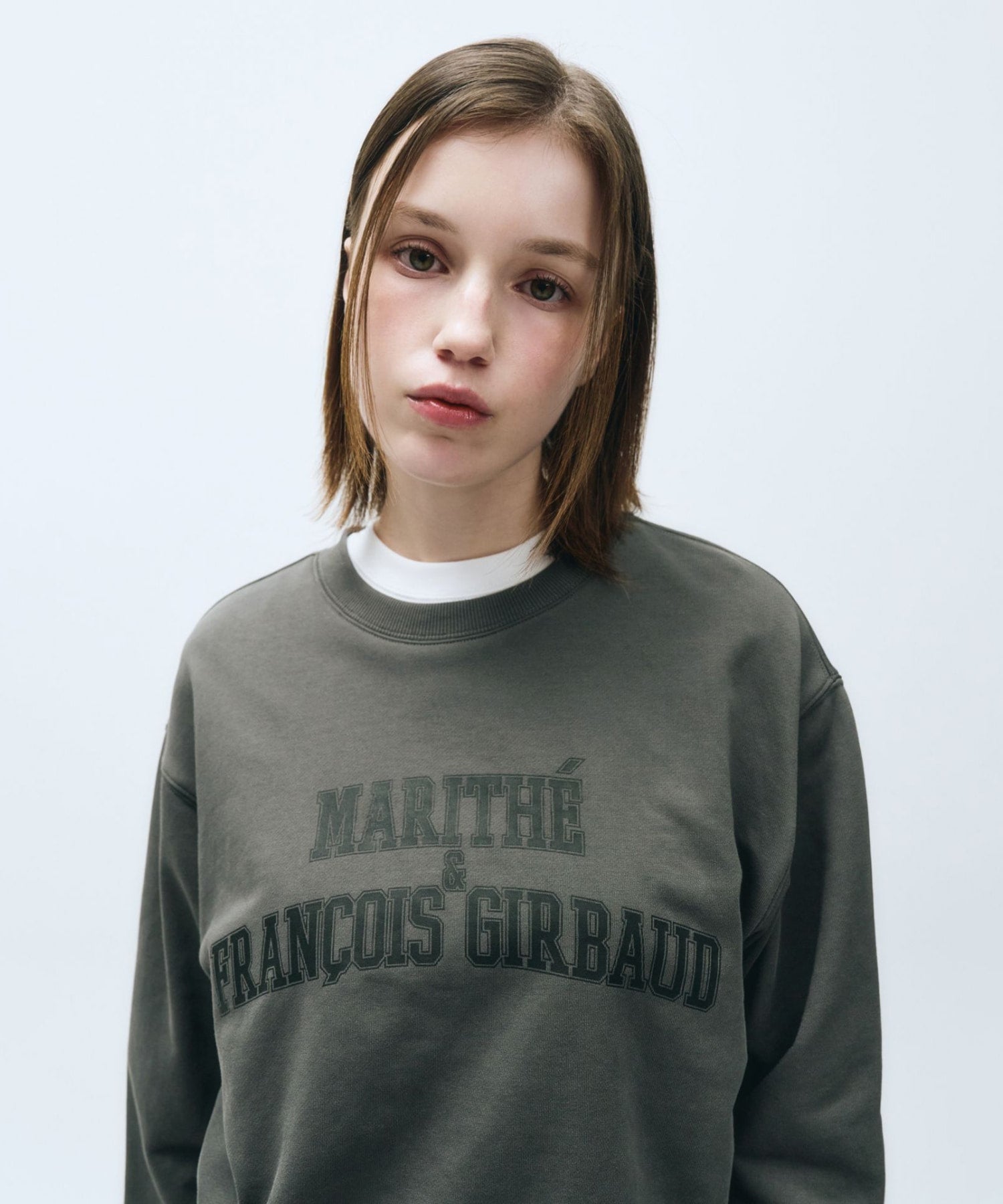 Marithe & Francois Girbaud - Arch Logo Sweatshirt (Charcoal) product image 2 | TRAB K-Fashion Australia