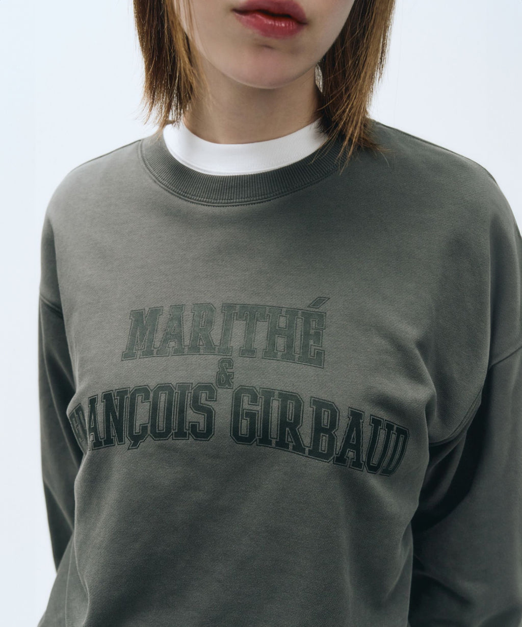 Marithe & Francois Girbaud - Arch Logo Sweatshirt (Charcoal) product image 3 | TRAB K-Fashion Australia