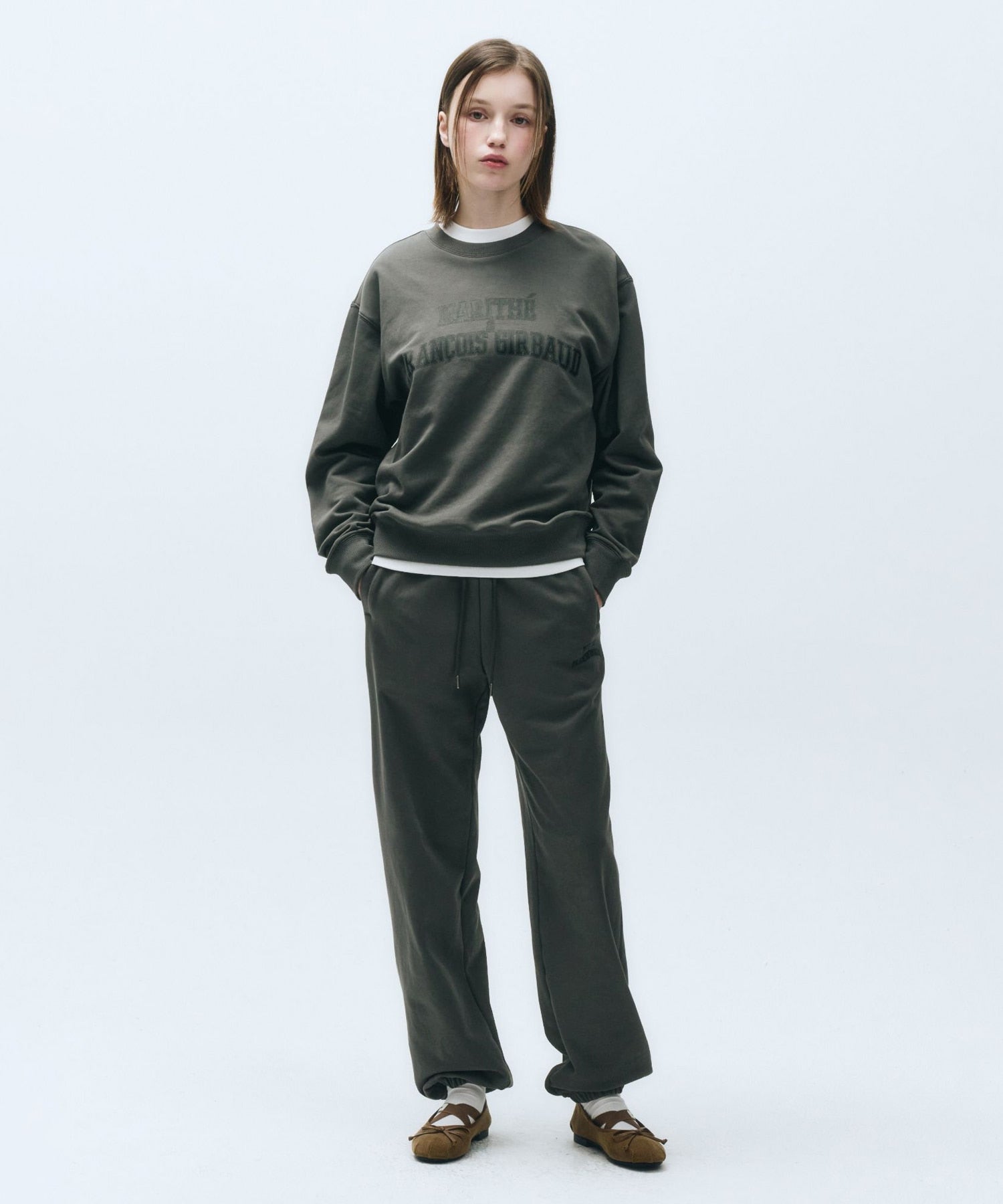 Marithe & Francois Girbaud - Arch Logo Sweatshirt (Charcoal) product image 4 | TRAB K-Fashion Australia