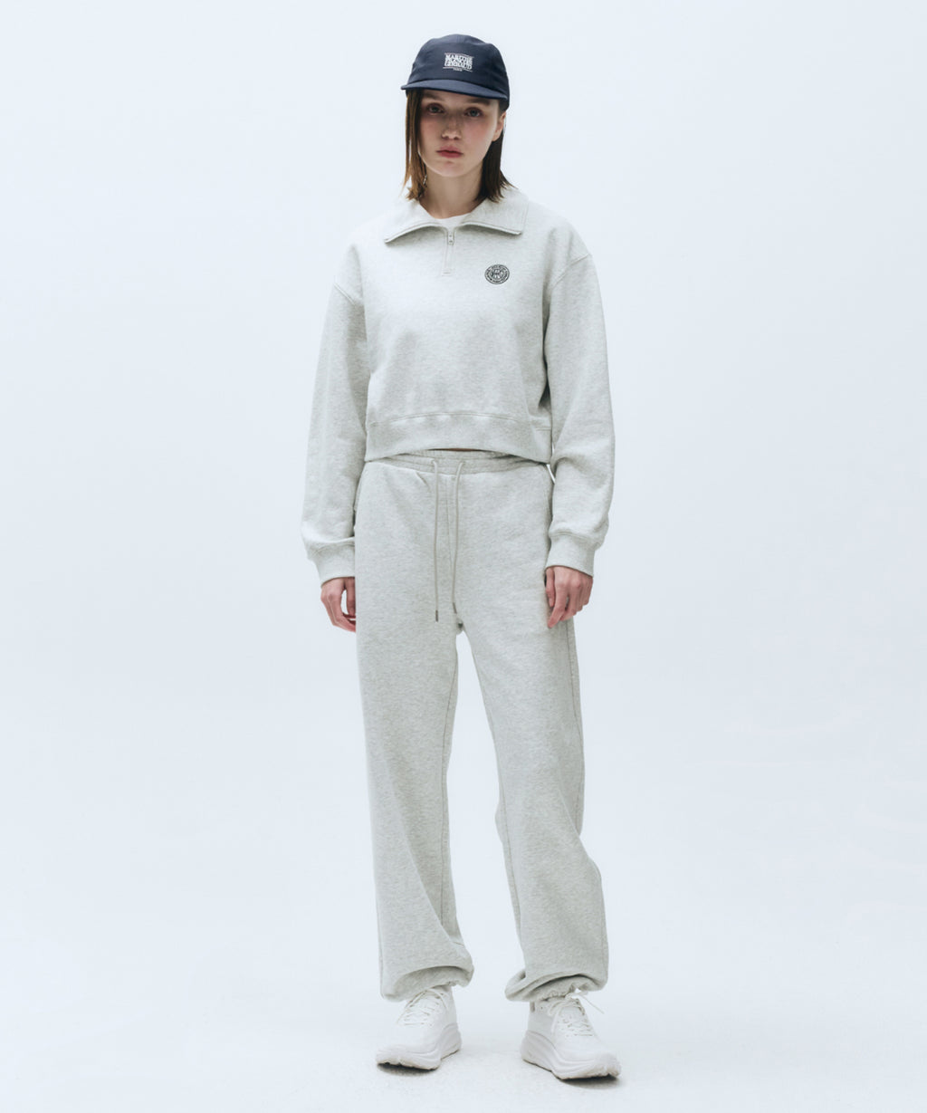 Marithe & Francois Girbaud - Mouvement W Crop Sweatshirts (Light Heather Gray) product image 4 | TRAB K-Fashion Australia
