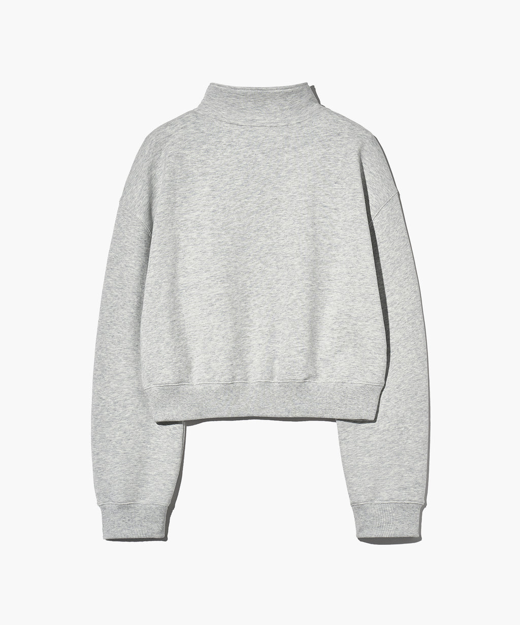 Marithe & Francois Girbaud - Mouvement W Crop Sweatshirts (Light Heather Gray) product image 10 | TRAB K-Fashion Australia