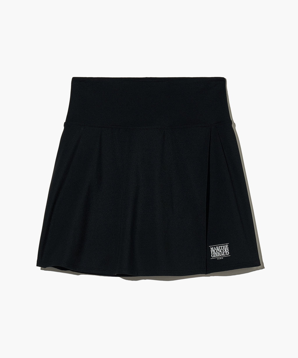 Marithe & Francois Girbaud - Mouvement W Classic Logo Wrap Skirts Shorts (Black) product image 8 | TRAB K-Fashion Australia