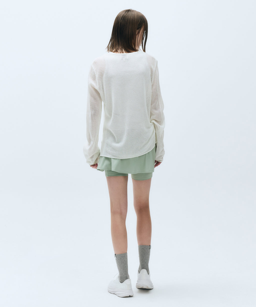 Marithe & Francois Girbaud - Mouvement W Classic Logo Wrap Skirts Shorts (Mint) product image 4 | TRAB K-Fashion Australia