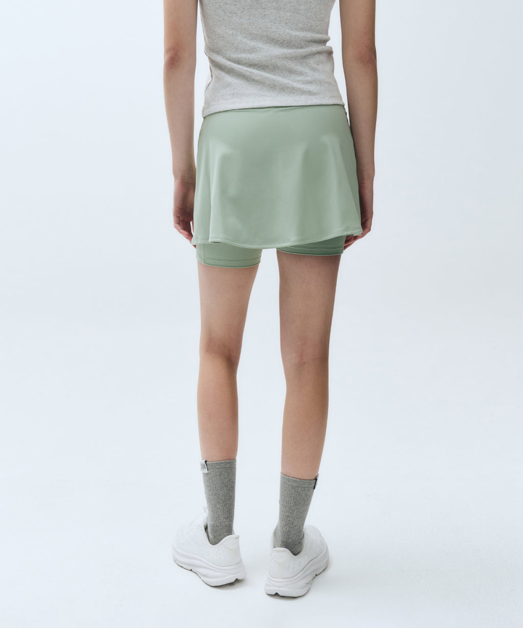 Marithe & Francois Girbaud - Mouvement W Classic Logo Wrap Skirts Shorts (Mint) product image 6 | TRAB K-Fashion Australia