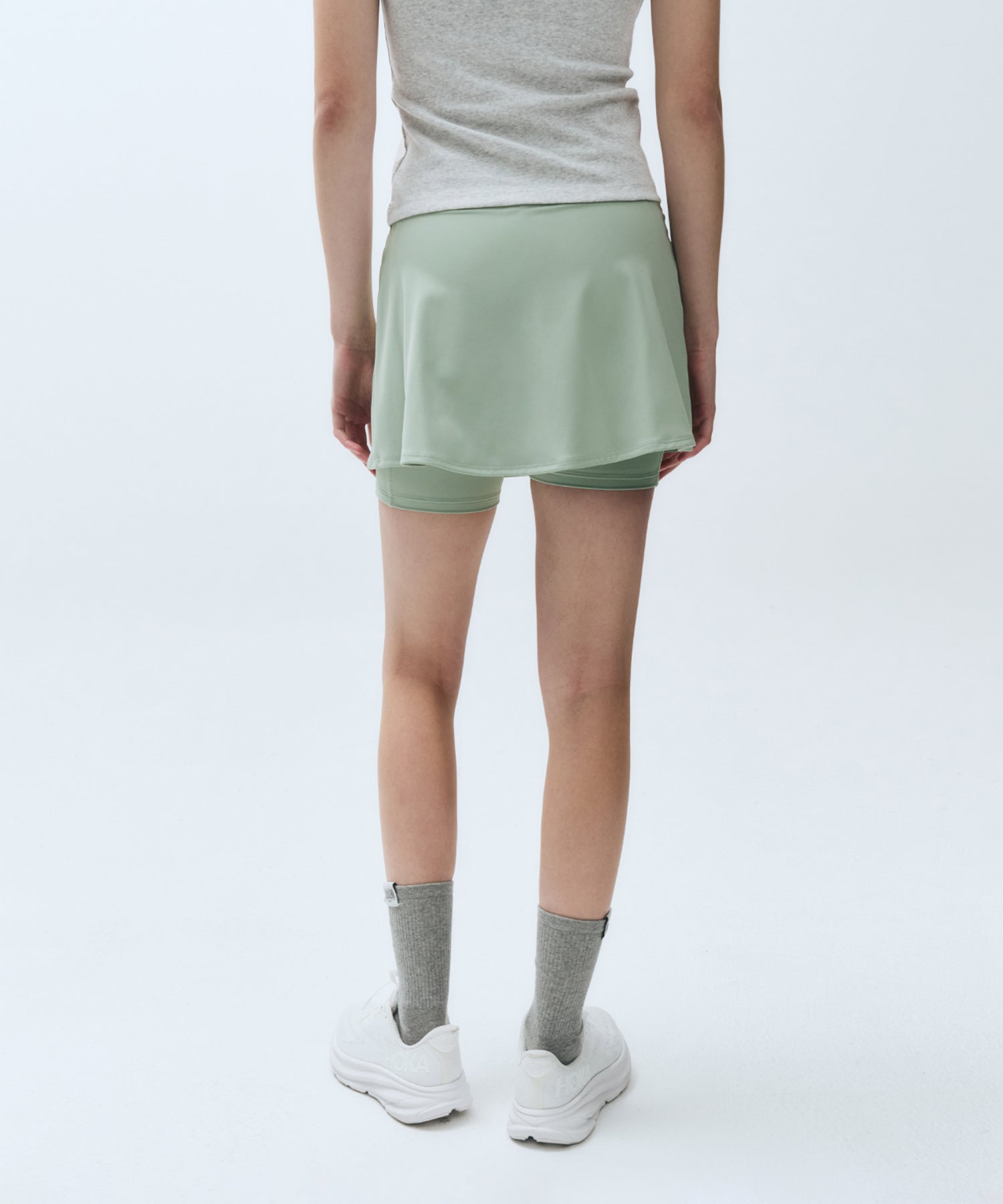 Marithe & Francois Girbaud - Mouvement W Classic Logo Wrap Skirts Shorts (Mint) product image 6 | TRAB K-Fashion Australia