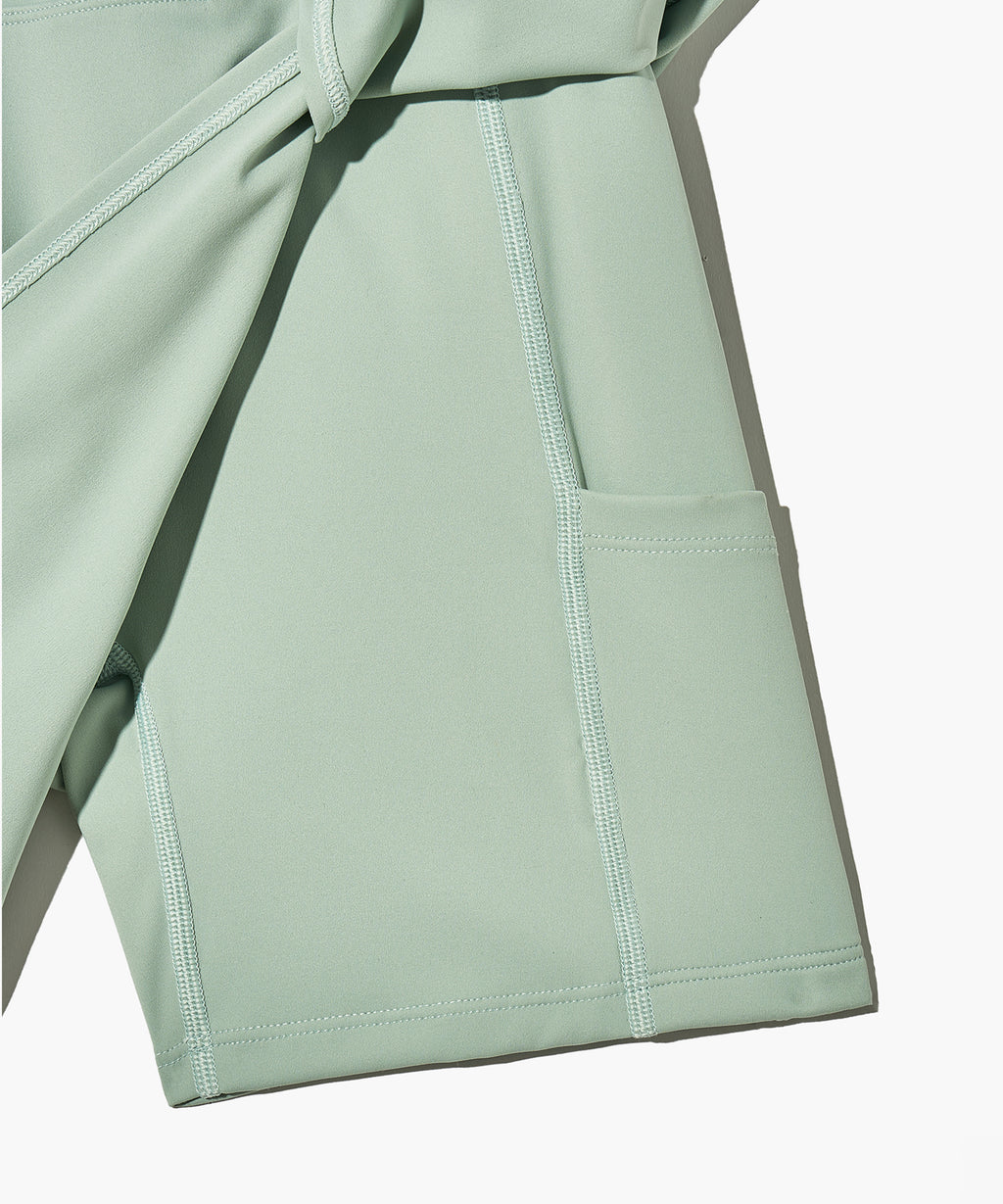 Marithe & Francois Girbaud - Mouvement W Classic Logo Wrap Skirts Shorts (Mint) product image 11 | TRAB K-Fashion Australia