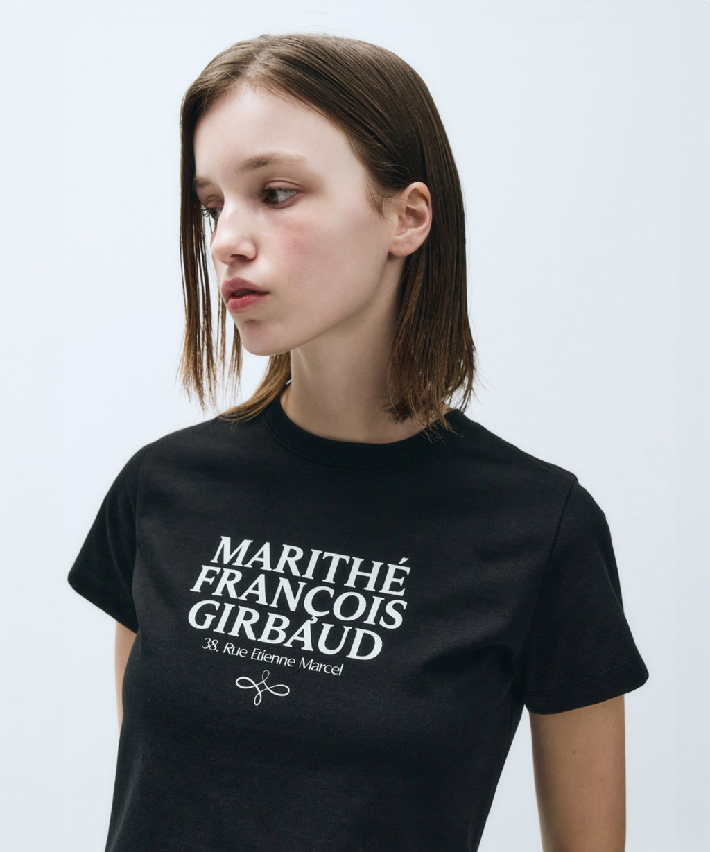 Marithe & Francois Girbaud - Mouvement W Aerocool Crop Tee (Black) product image 2 | TRAB K-Fashion Australia