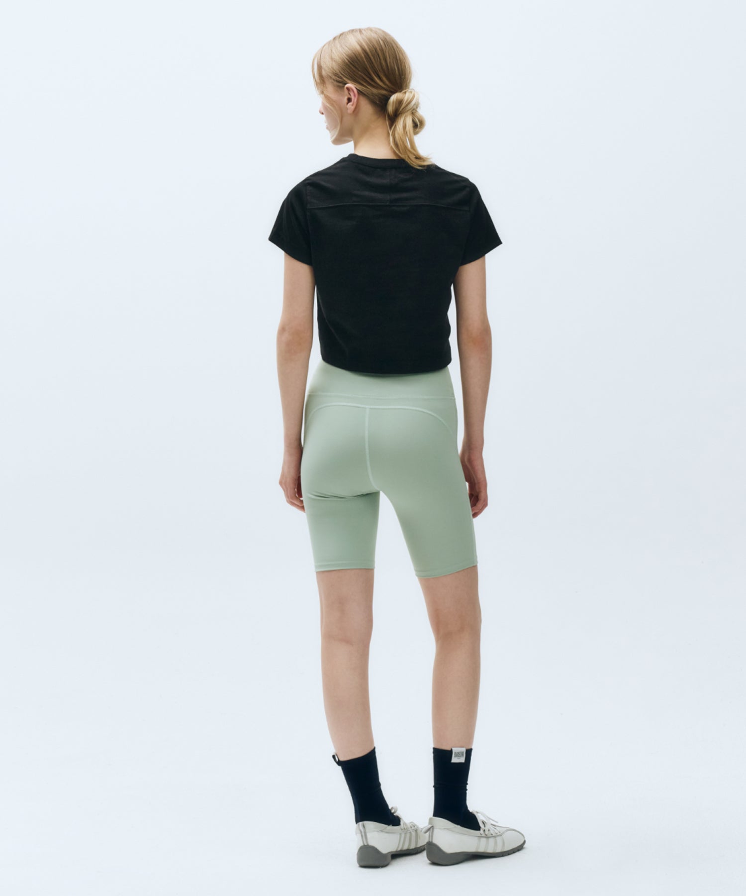 Marithe & Francois Girbaud - Mouvement W Circle Wappen Aerocool Crop Tee (Black) product image 6 | TRAB K-Fashion Australia