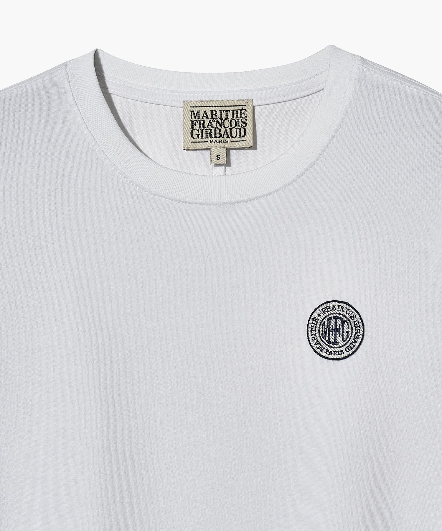 Marithe & Francois Girbaud - Mouvement W Circle Wappen Aerocool Crop Tee (White) product image 9 | TRAB K-Fashion Australia